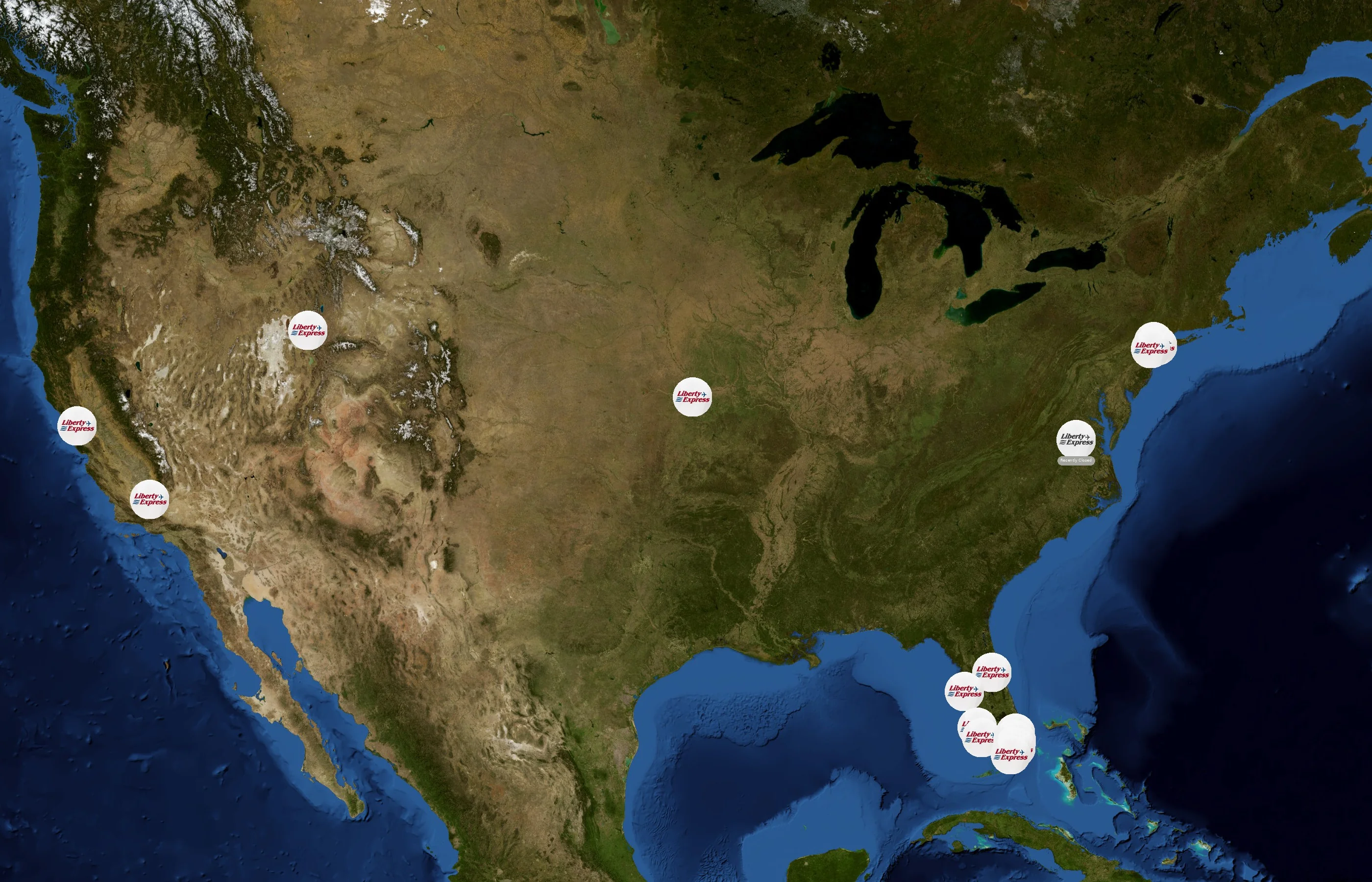 Liberty Express state distribution