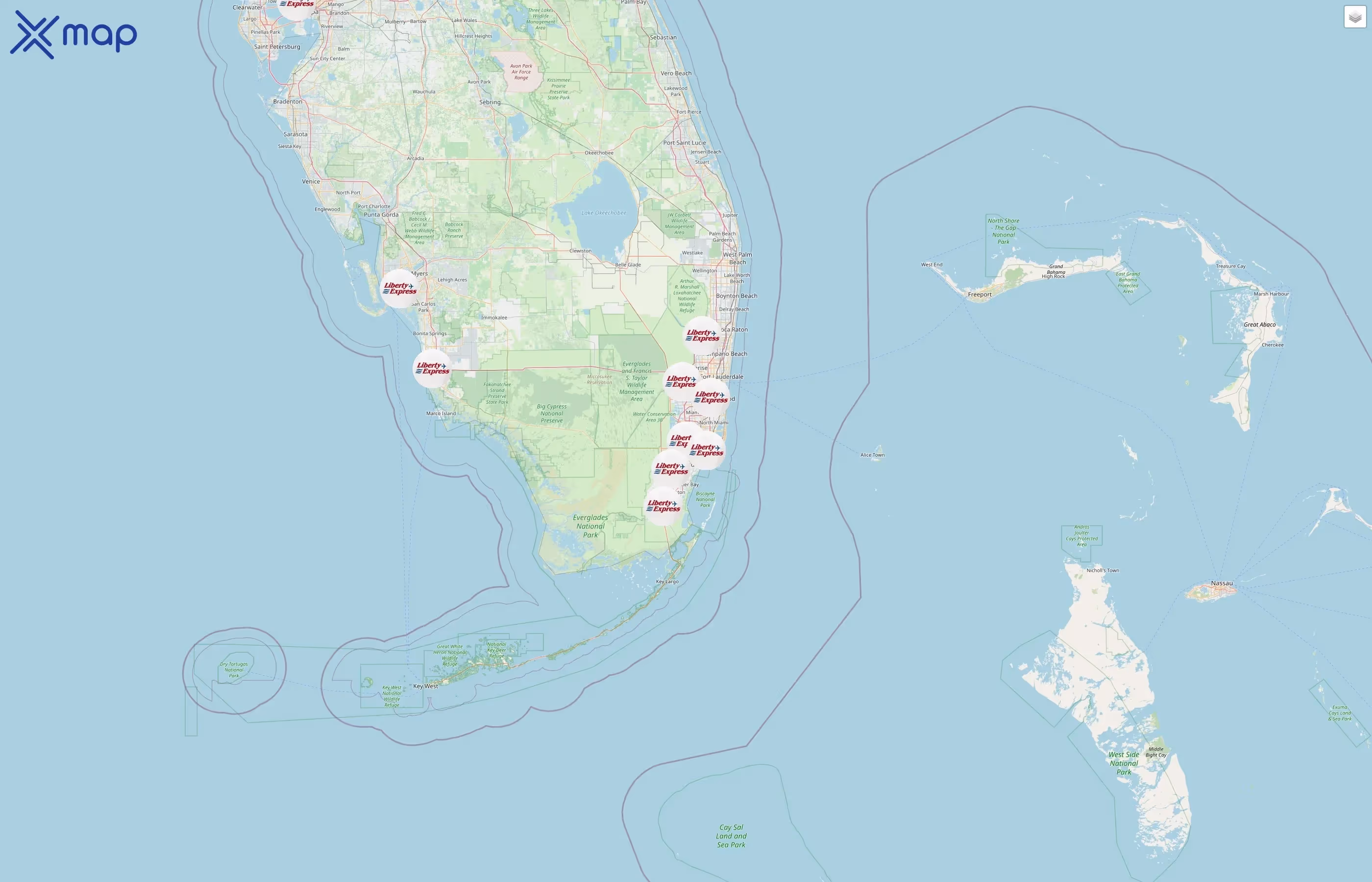 Liberty Express street hotspots