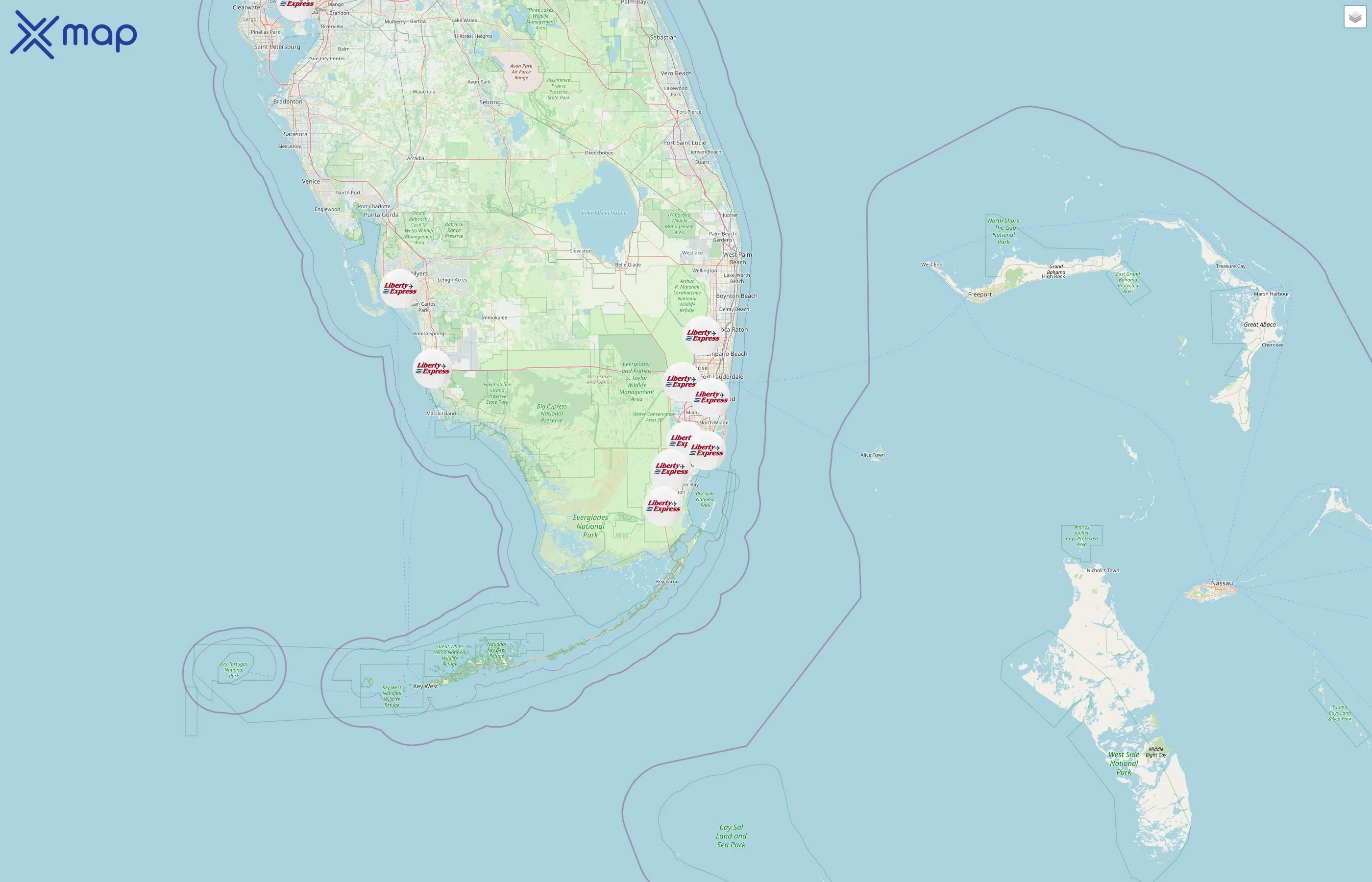 Liberty Express street hotspots