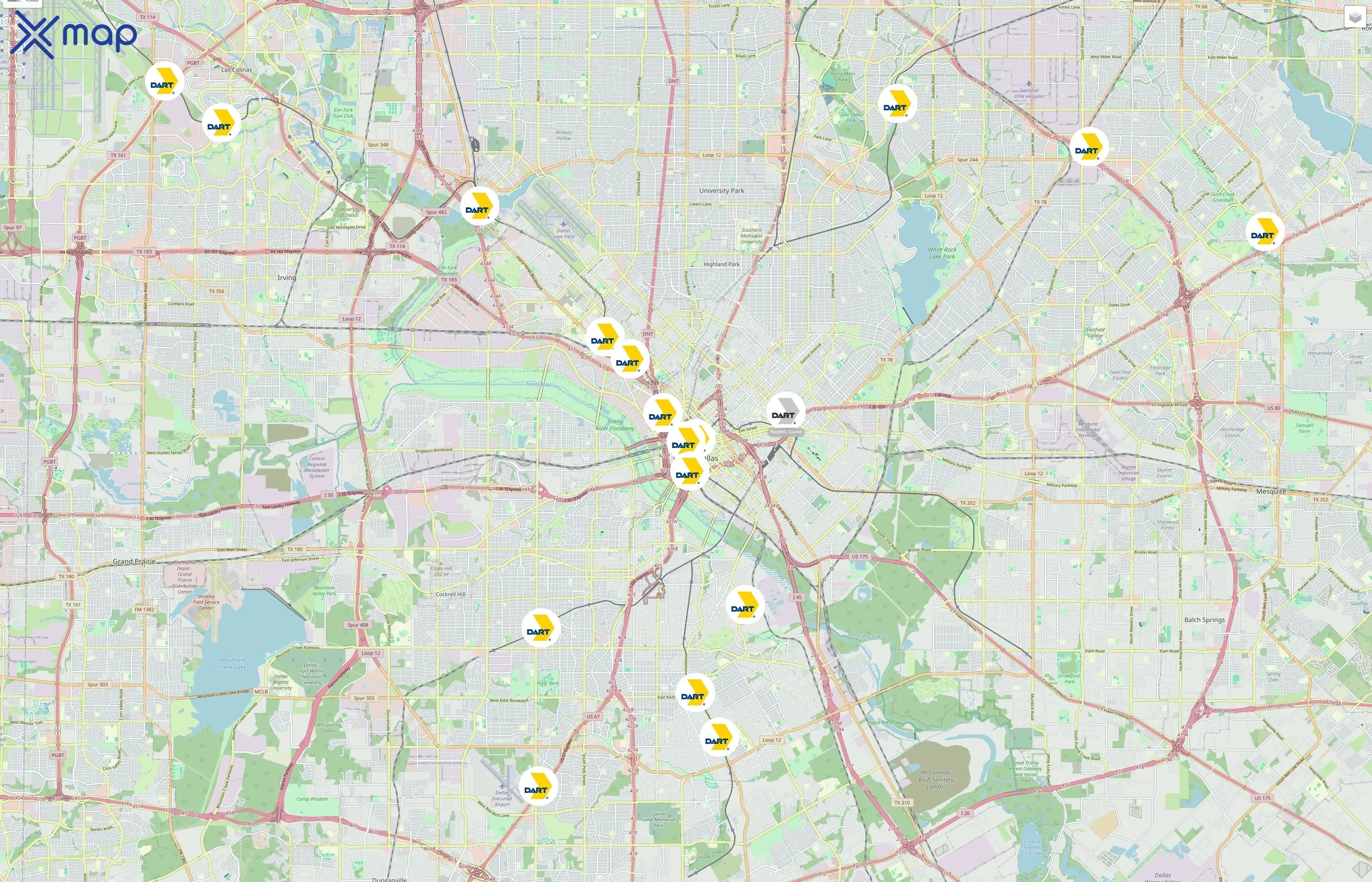 Dallas Area Rapid Transit traffic data