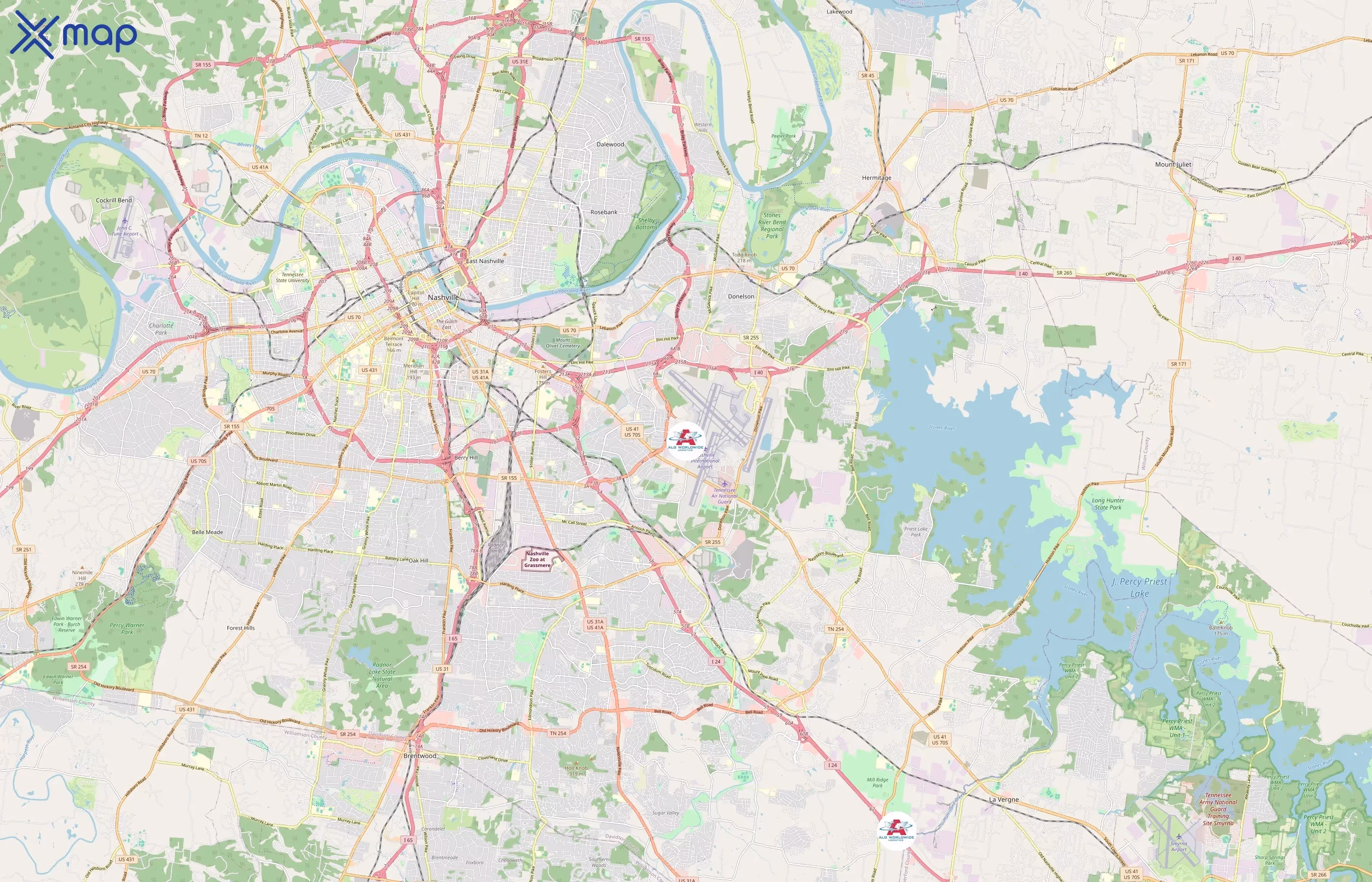ALG Worldwide Logistics area coverage