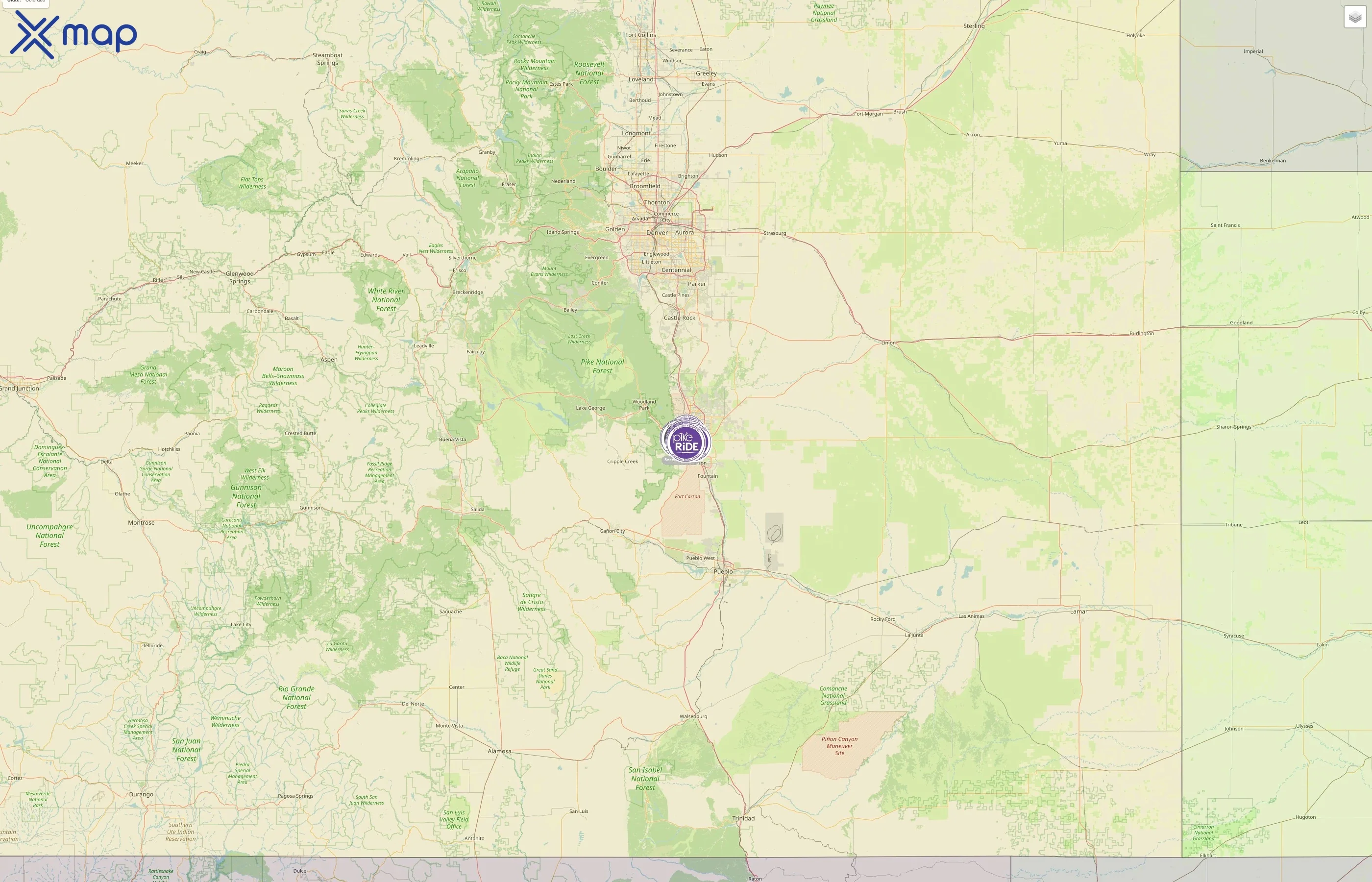 PikeRide street hotspots