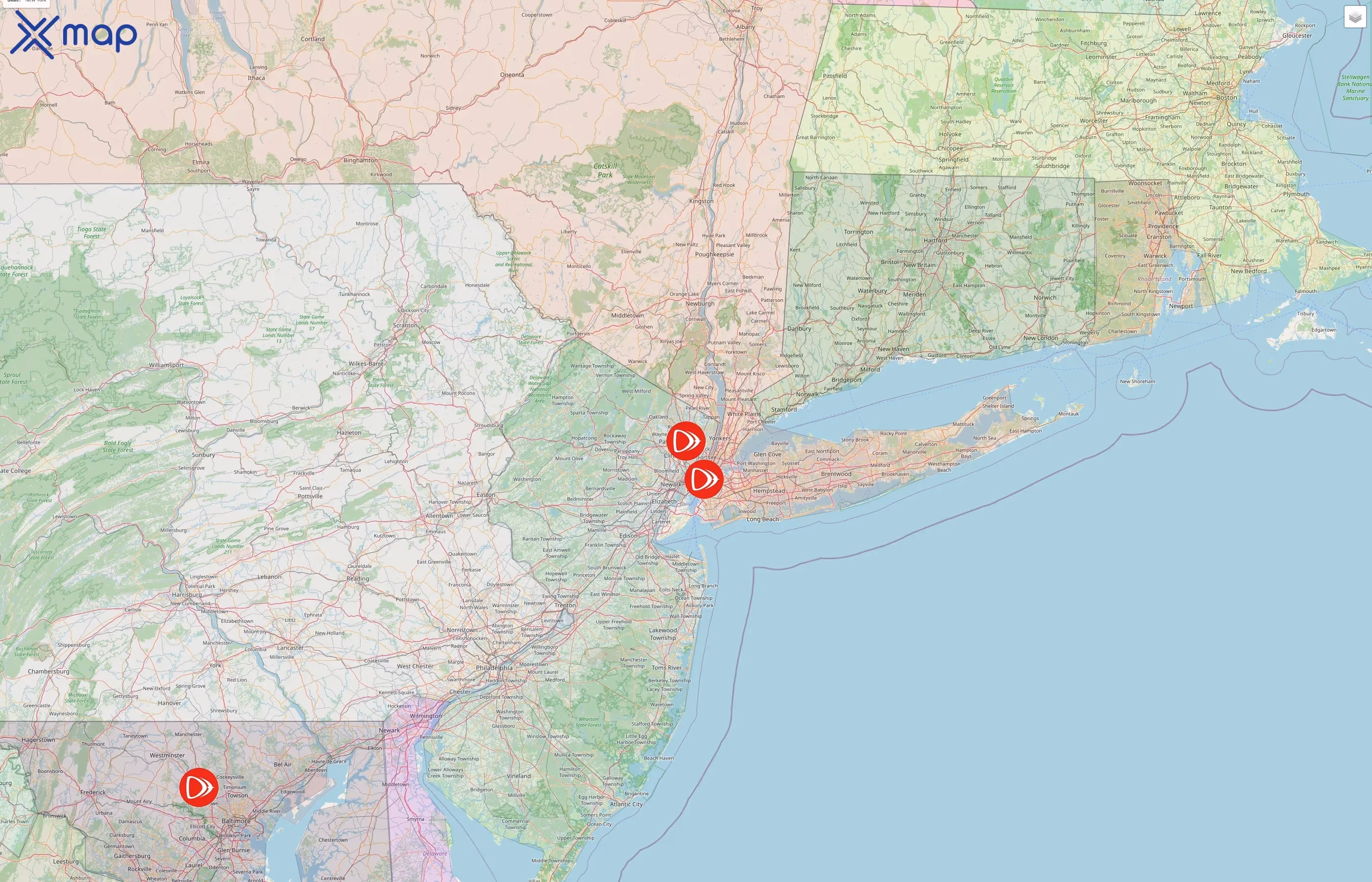 Direct Travel street hotspots