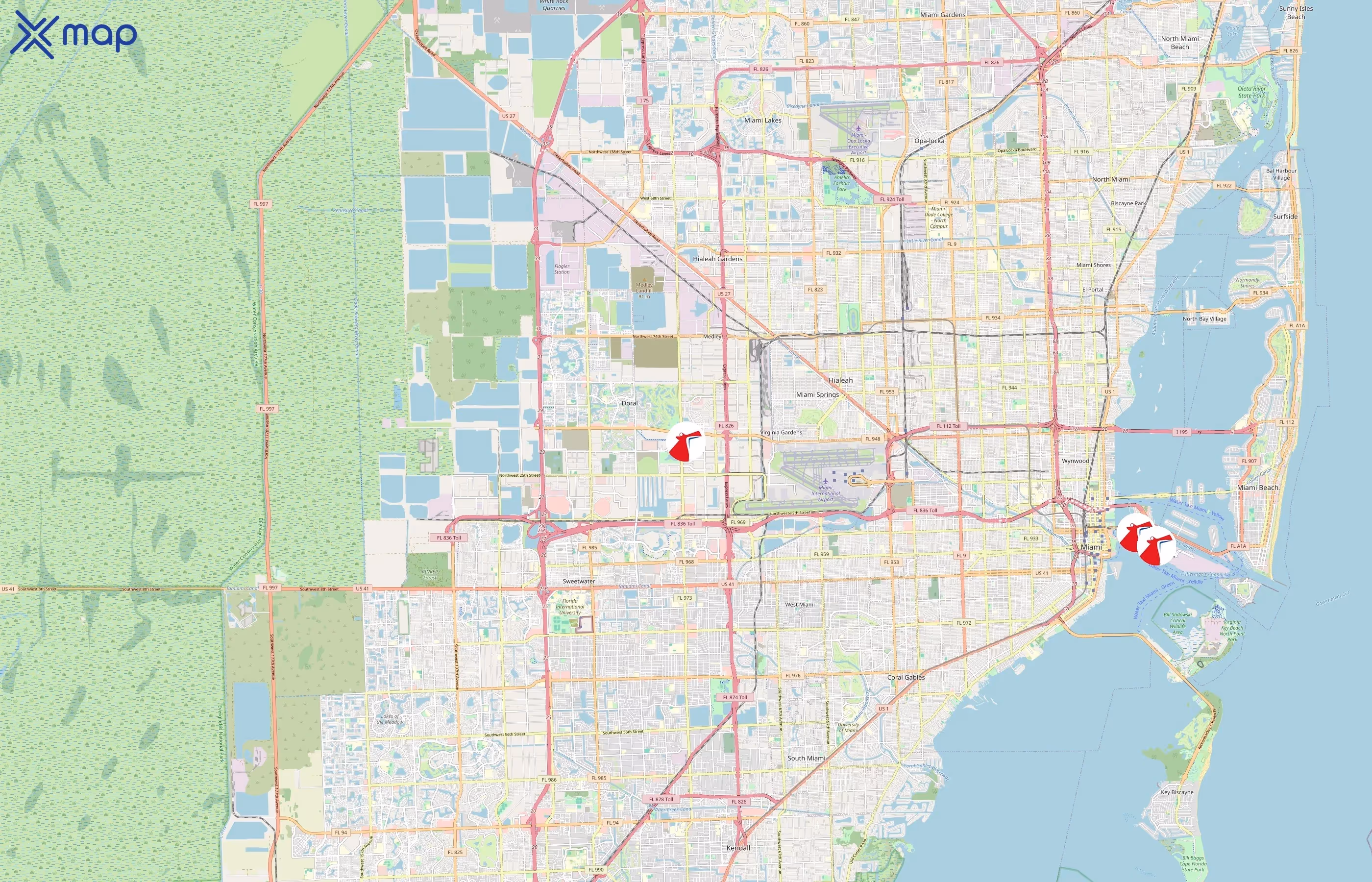 Carnival Cruise Line area coverage