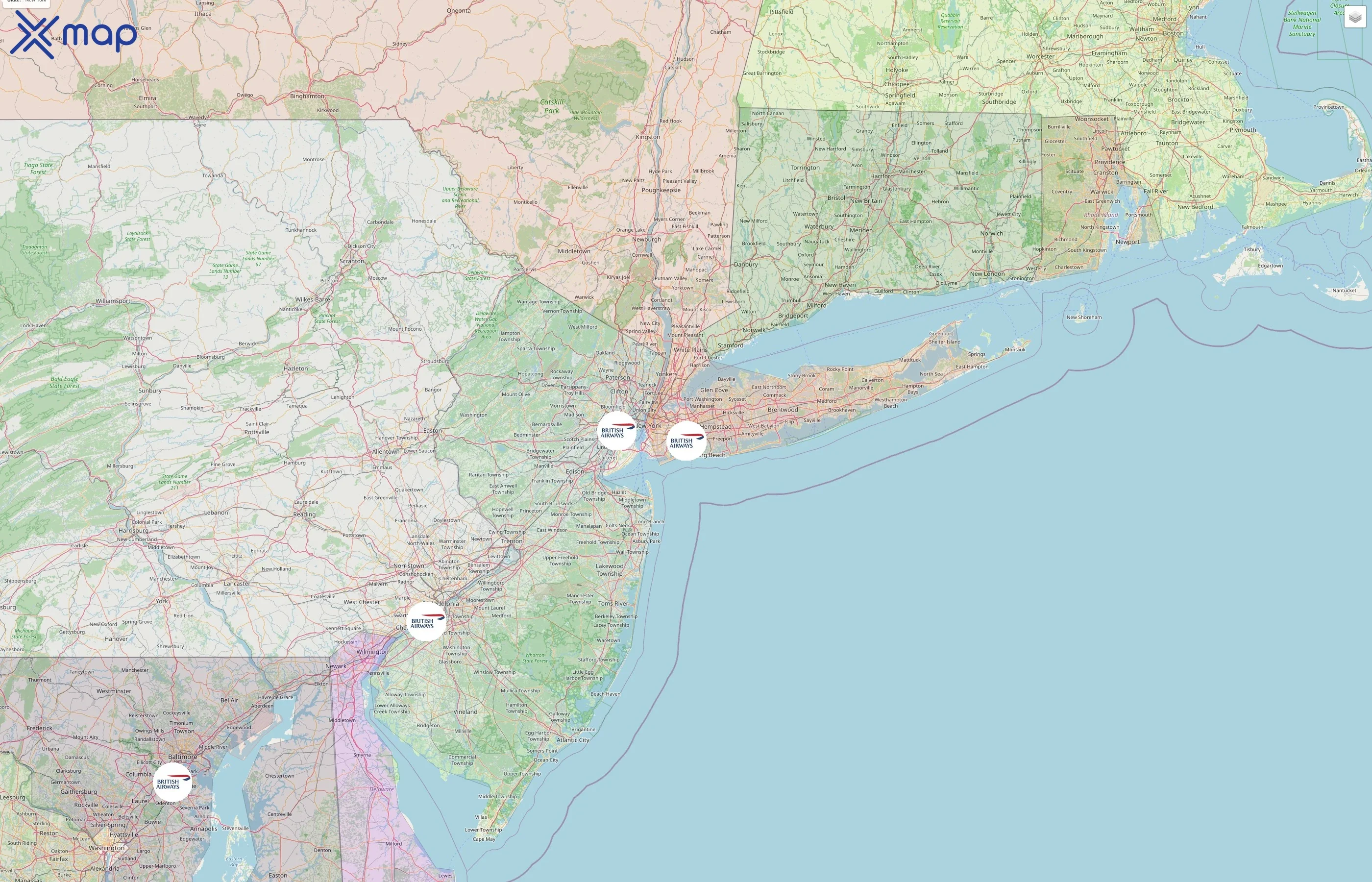 British Airways street hotspots