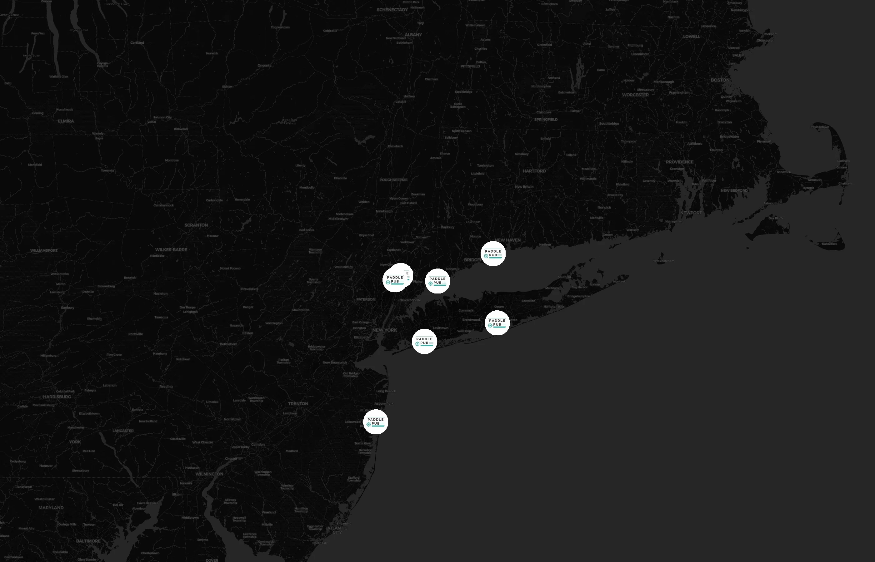 Paddle Pub city distribution