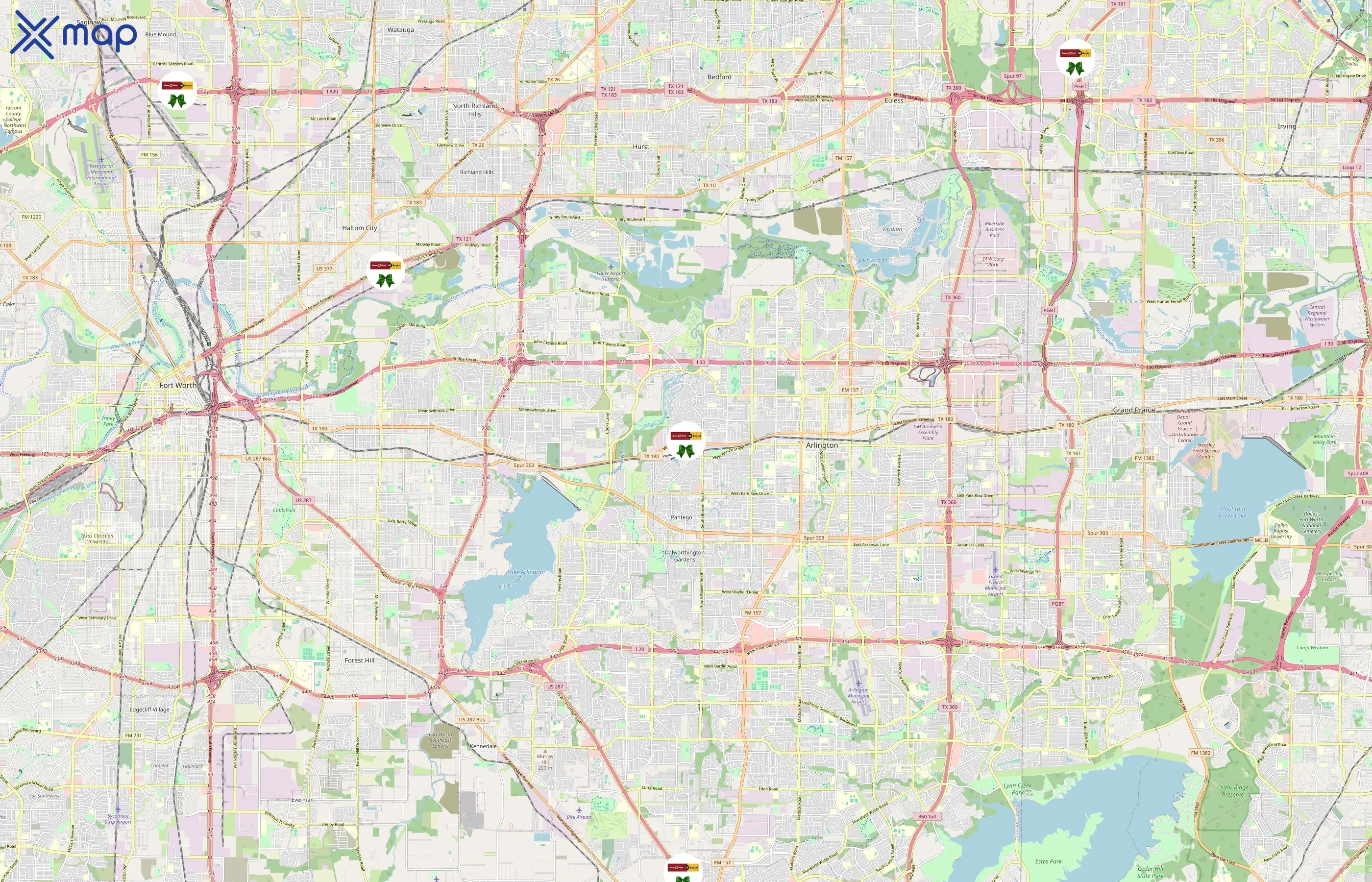 Texas First Rentals area coverage