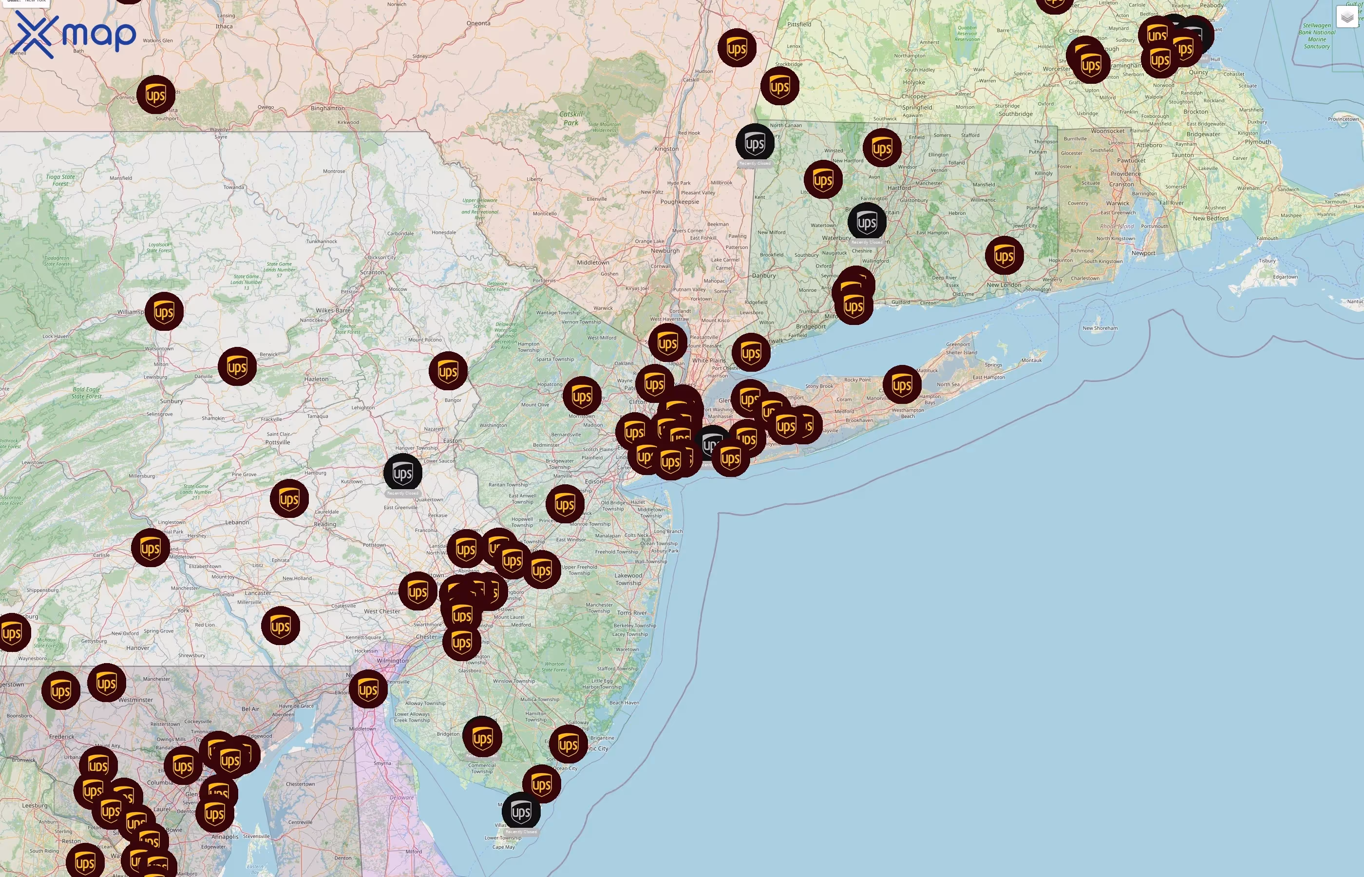 UPS street hotspots