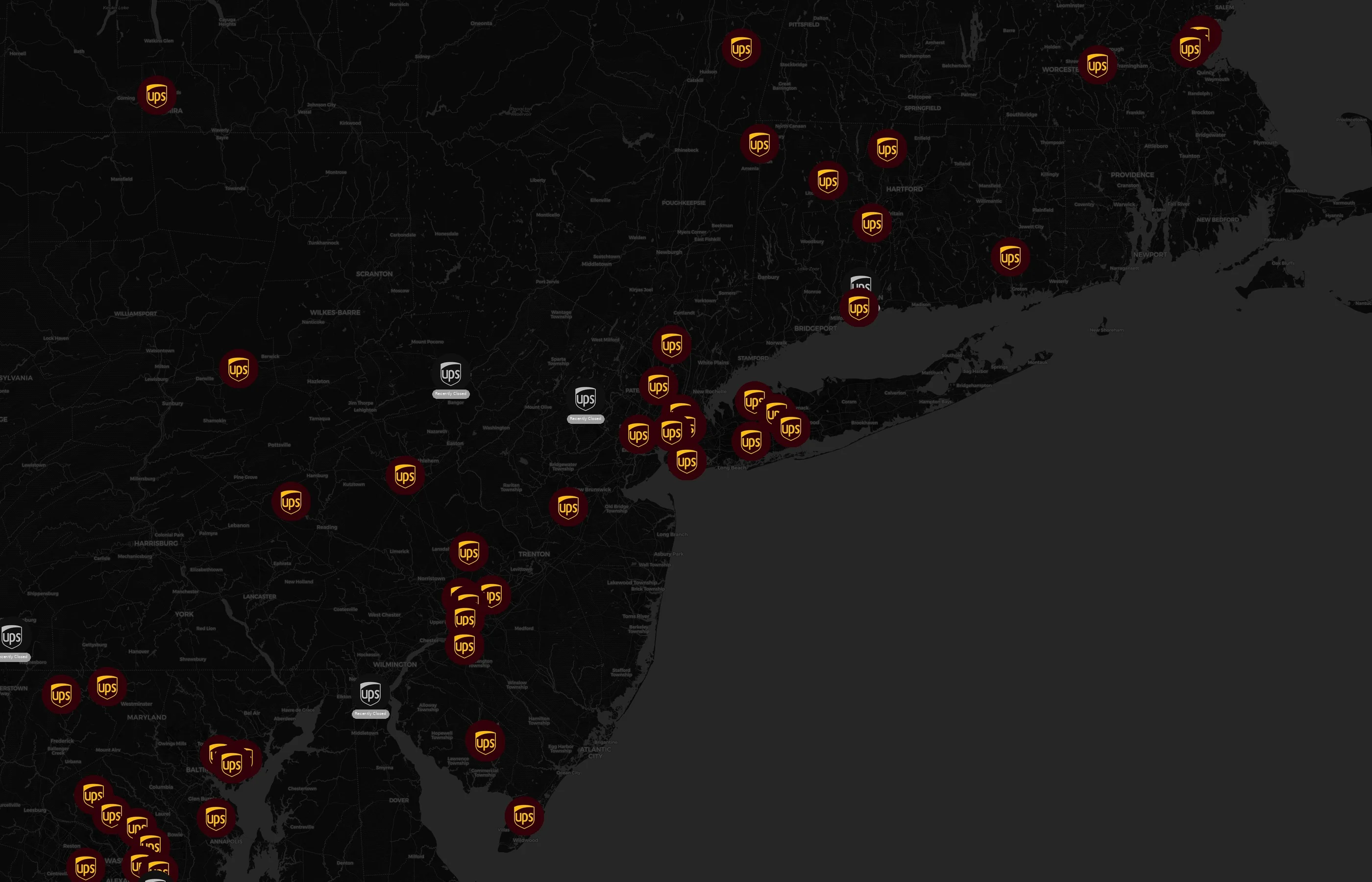 UPS city distribution