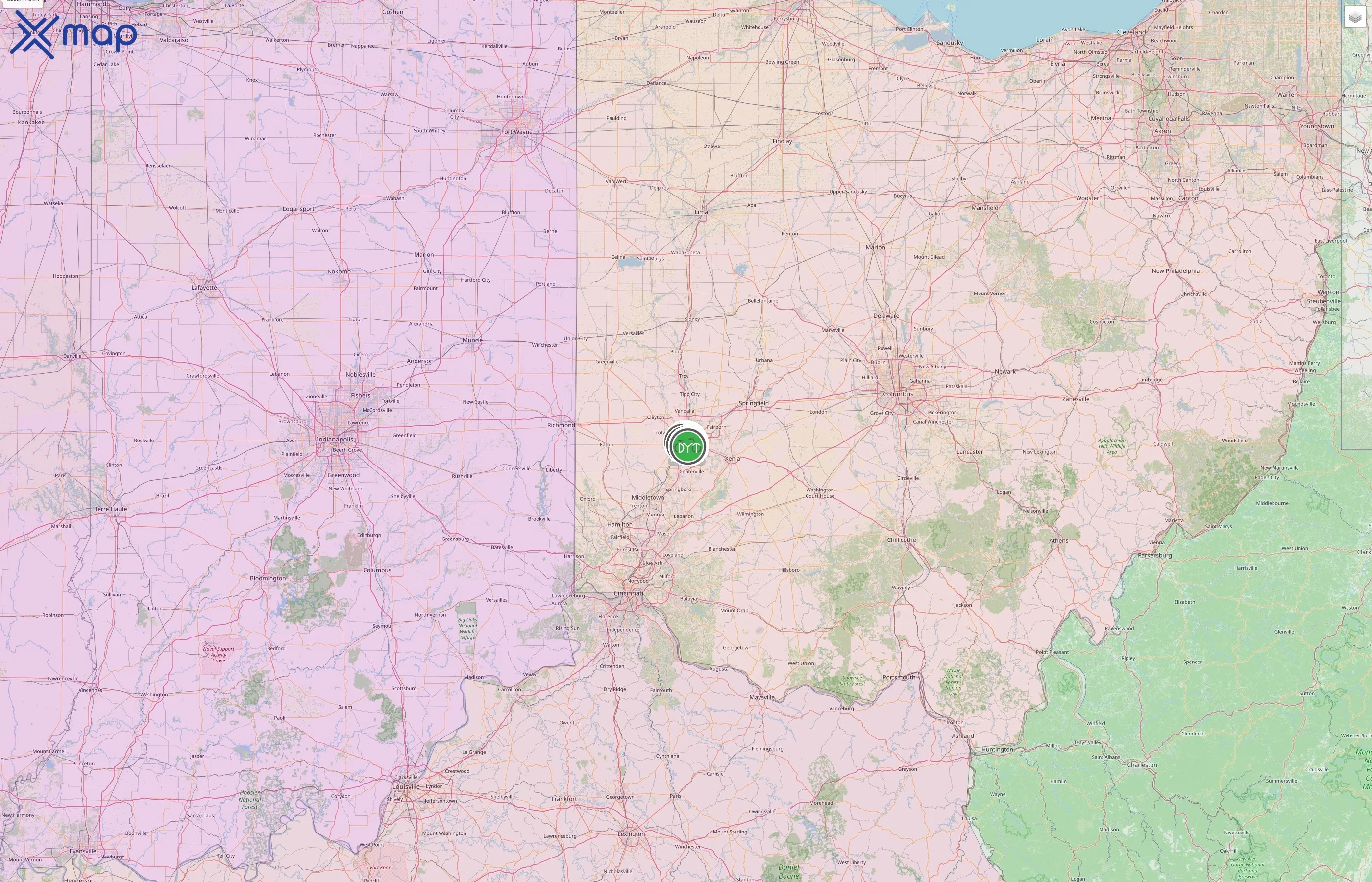 Link Dayton Bike Share street hotspots