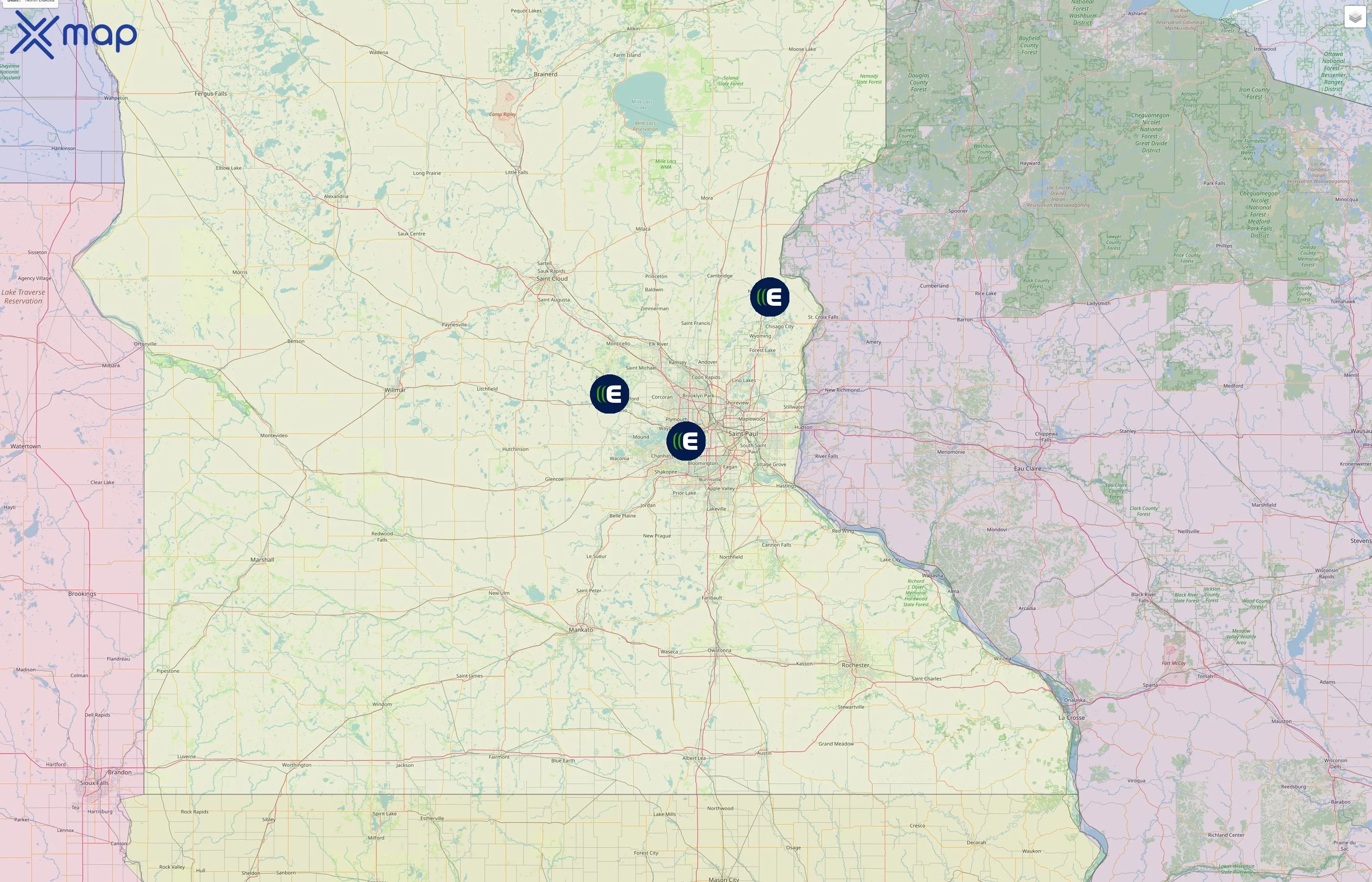 Echo Global Logistics street hotspots