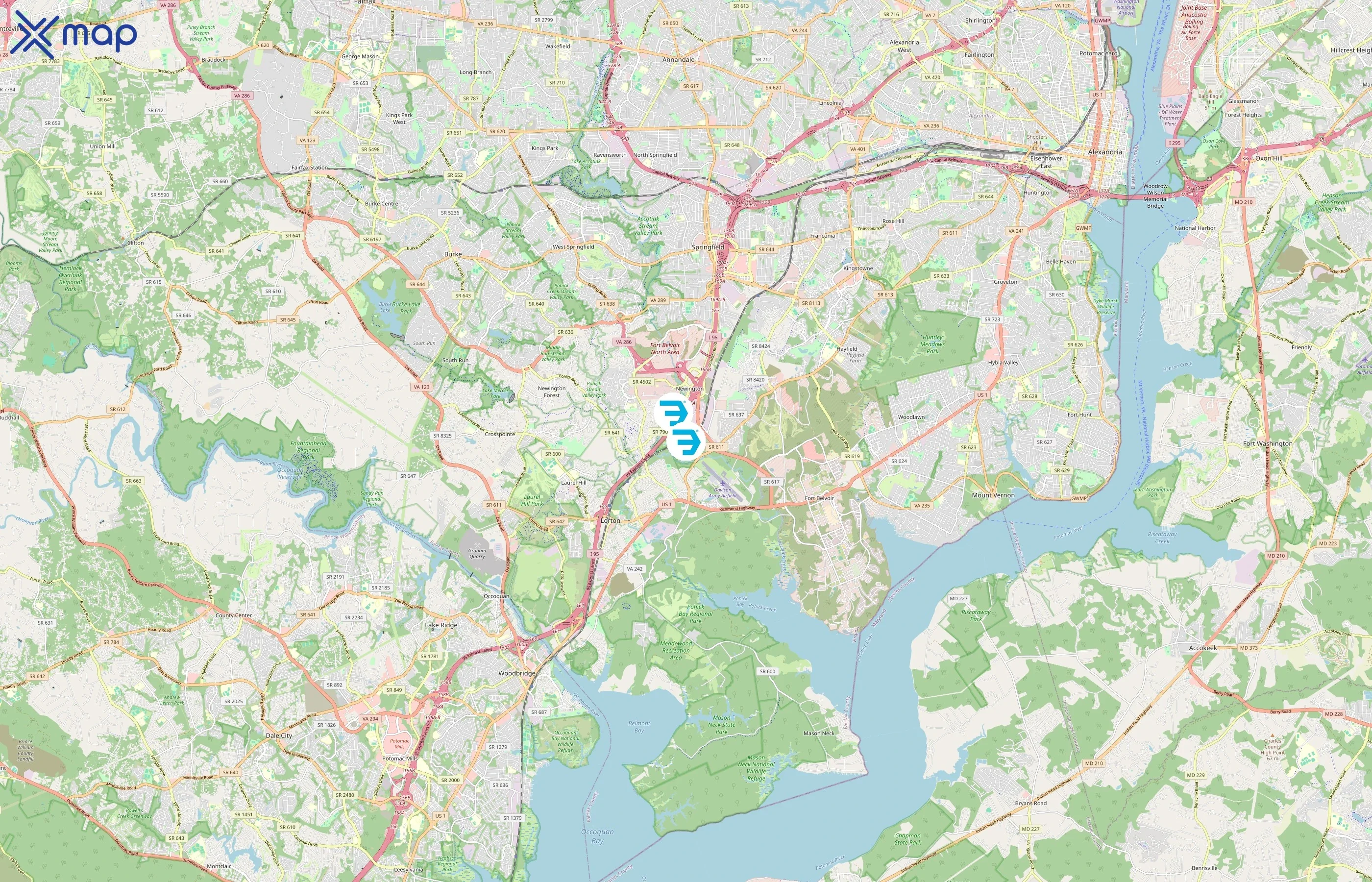 WayForth area coverage