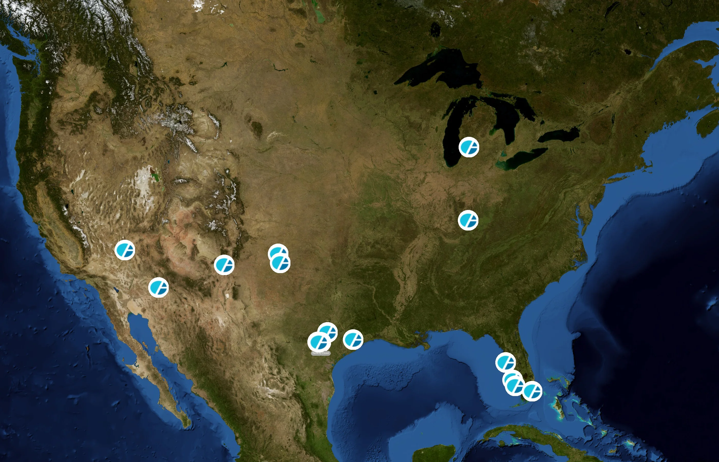 Gran Azul state distribution