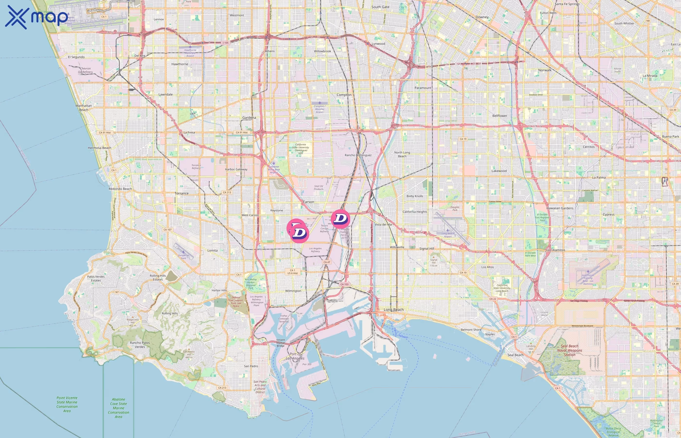 Dependable Supply Chain Services area coverage