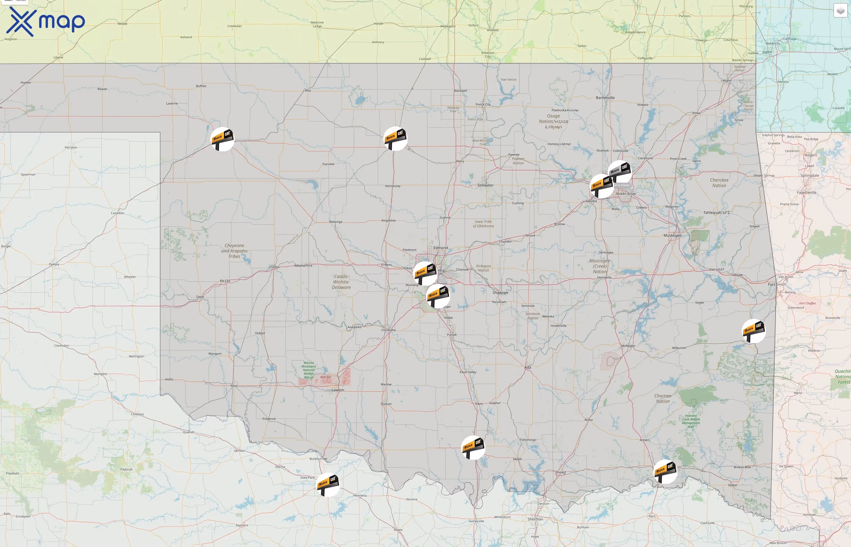 Warren CAT street hotspots