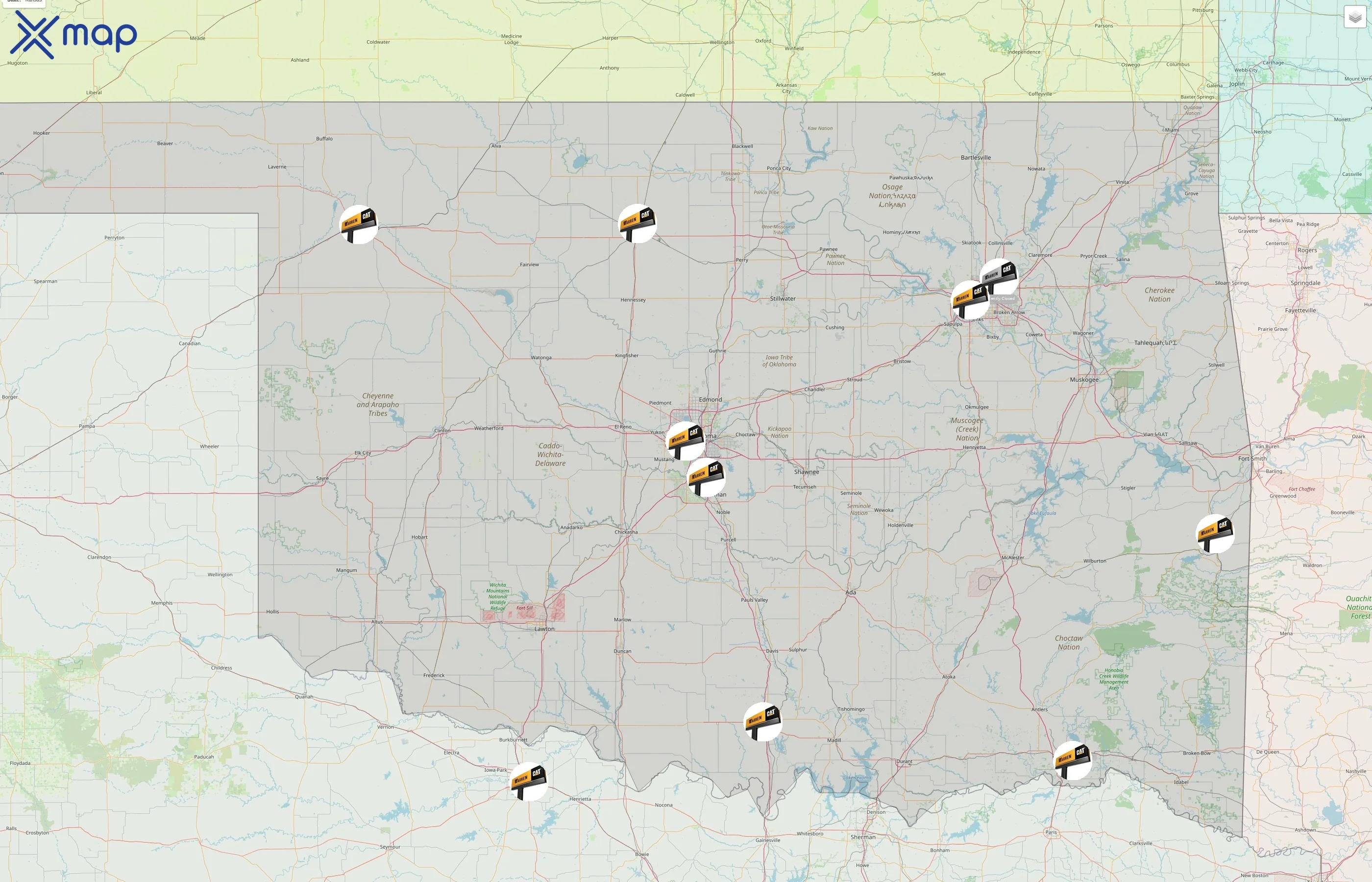 Warren CAT street hotspots