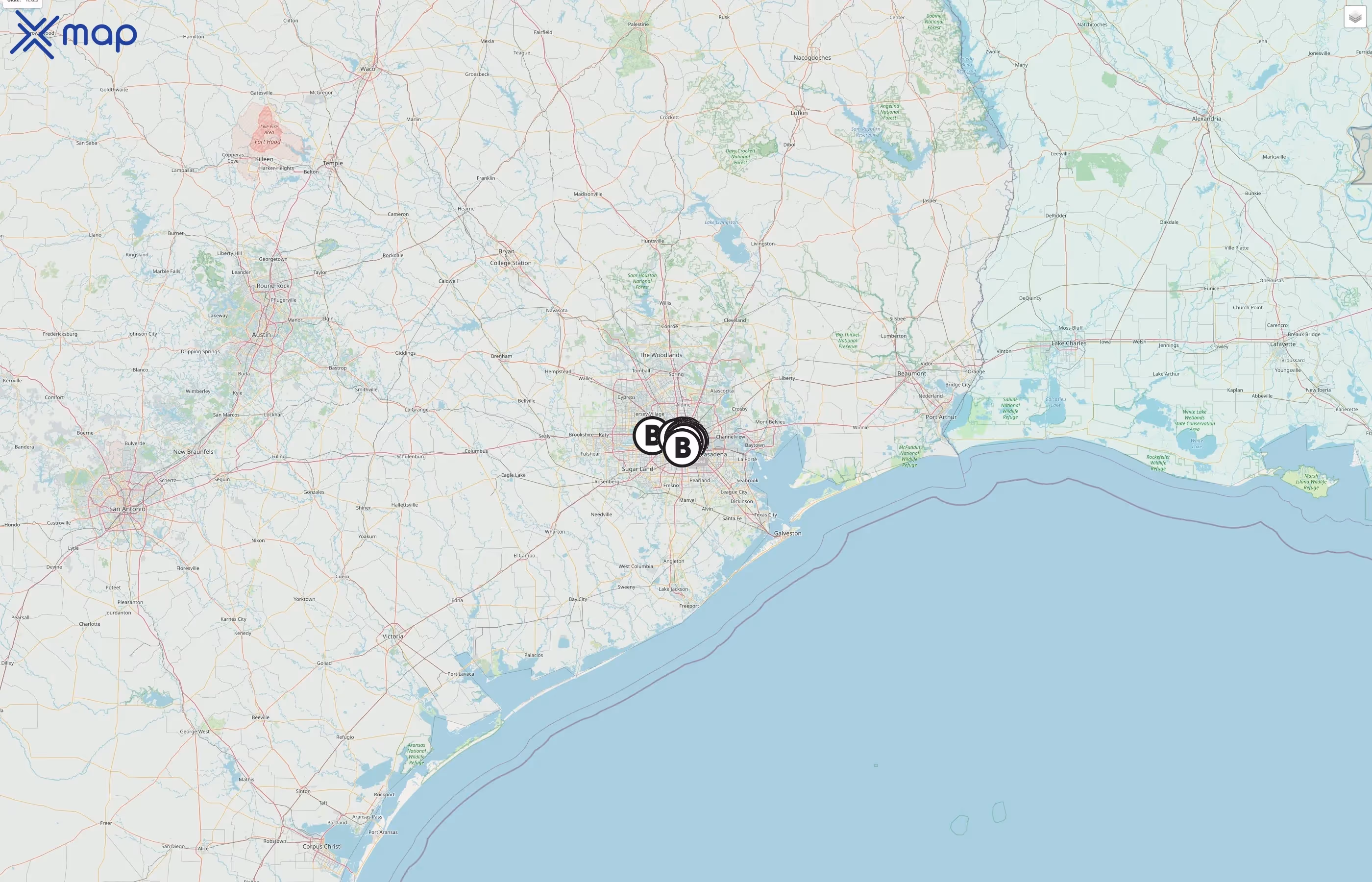 Houston B-cycle street hotspots