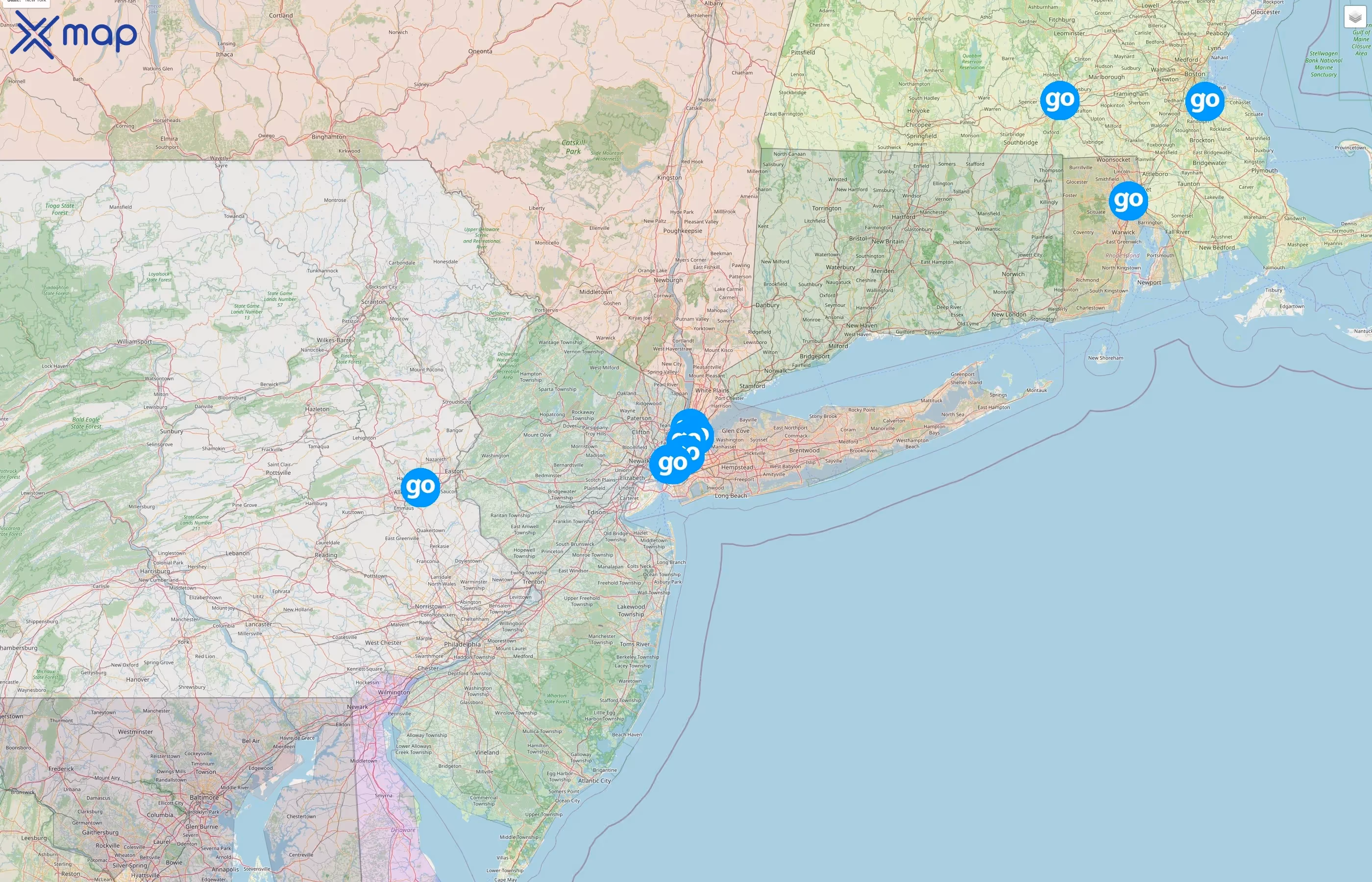 GoPuff street hotspots