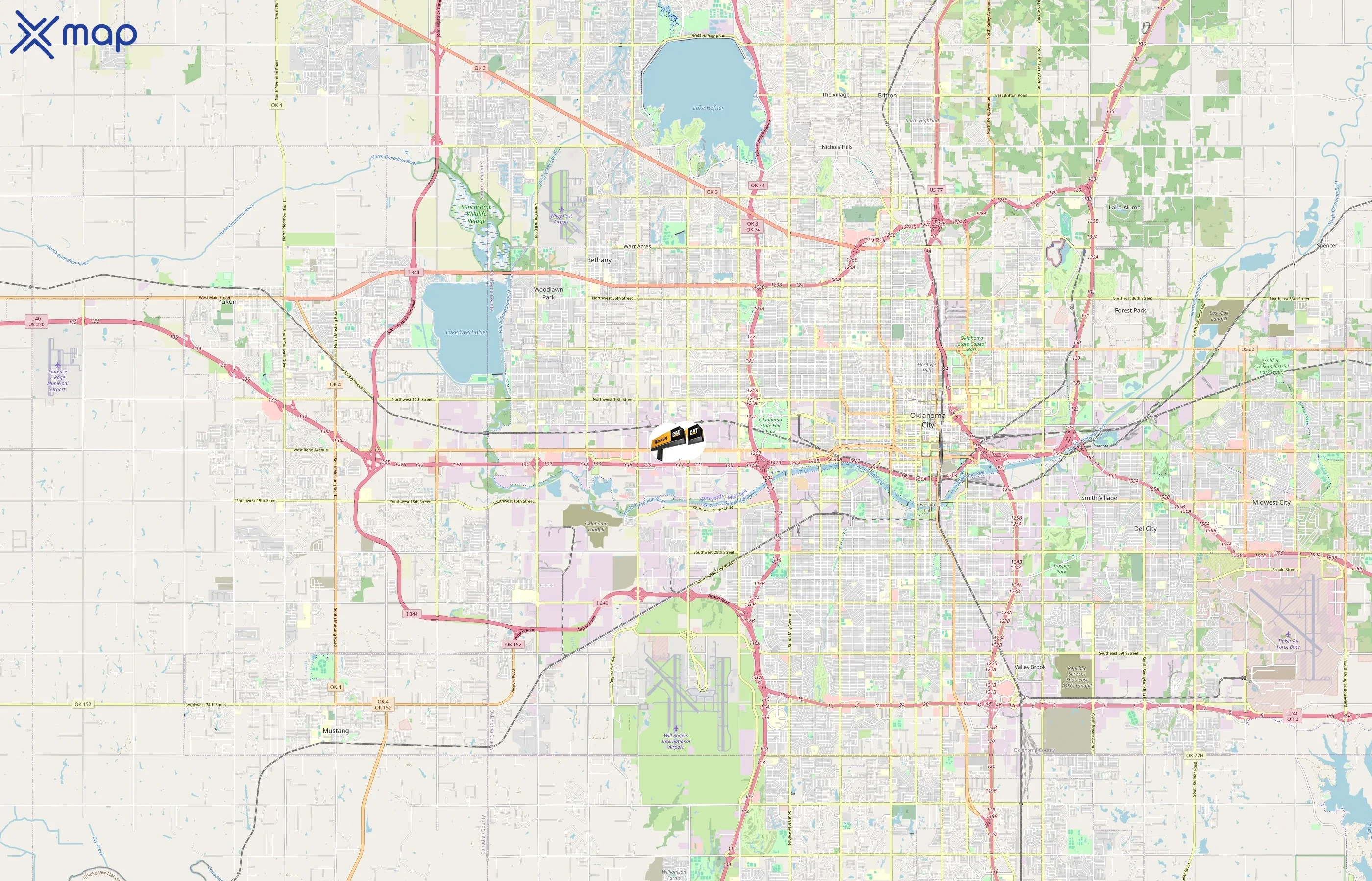 Warren CAT area coverage