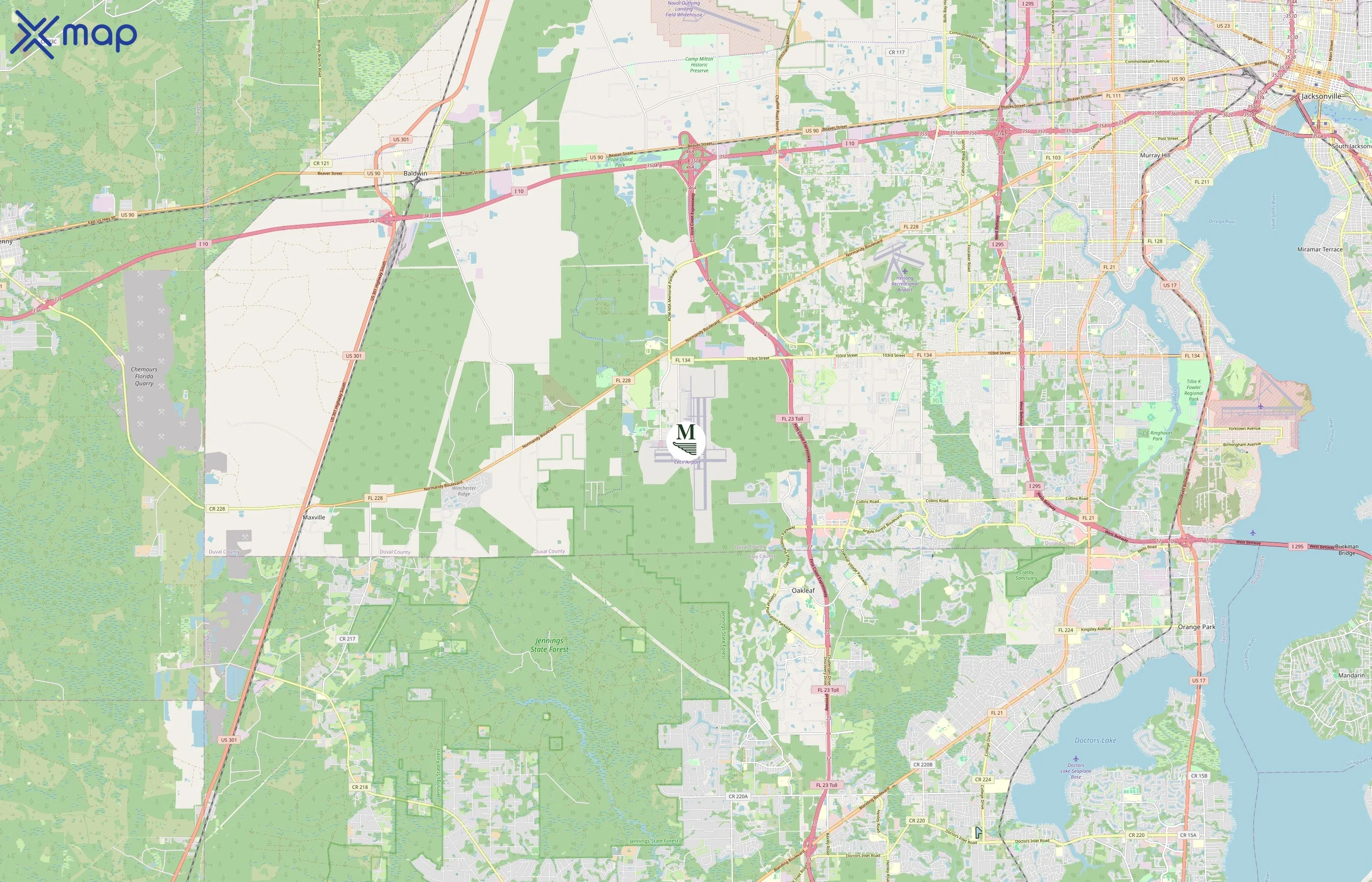 Million Air area coverage