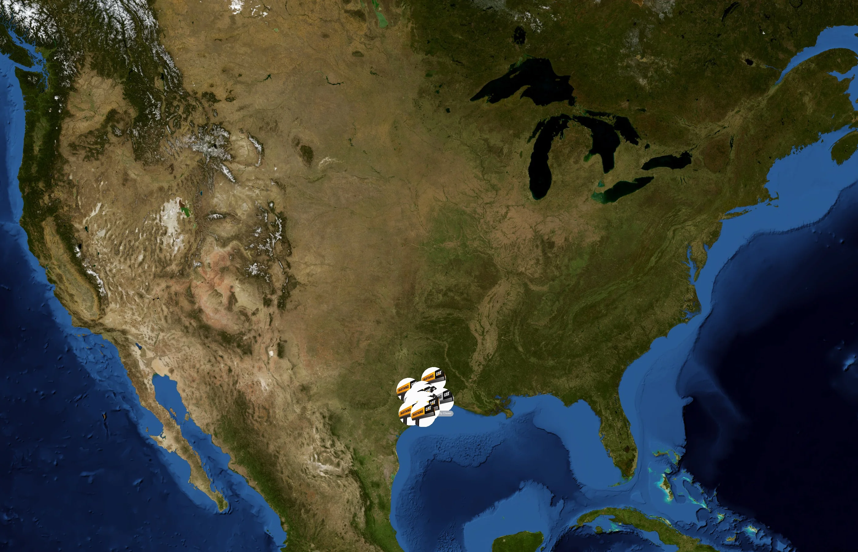 Mustang Cat state distribution