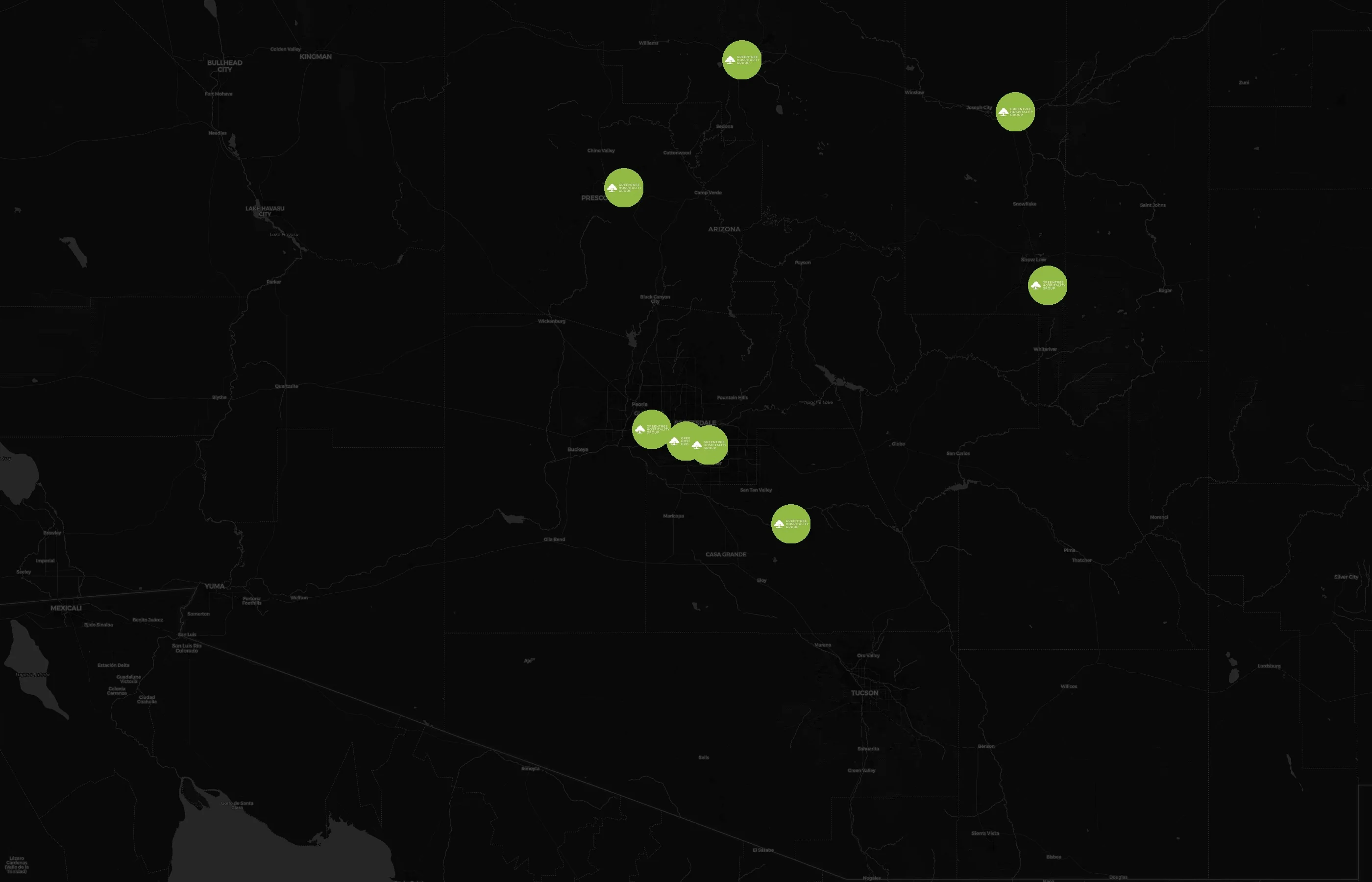 GreenTree Hospitality Group city distribution