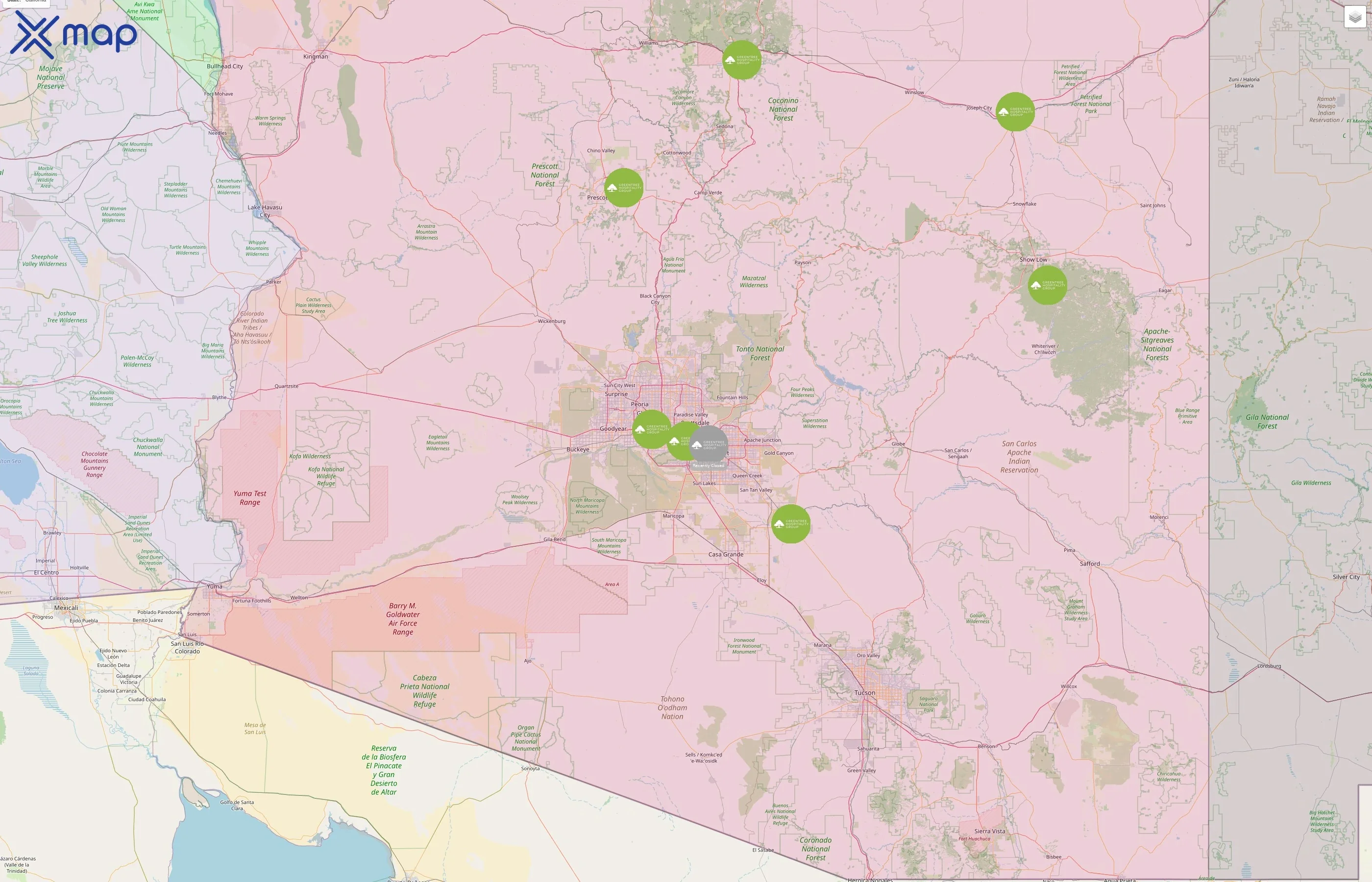 GreenTree Hospitality Group street hotspots