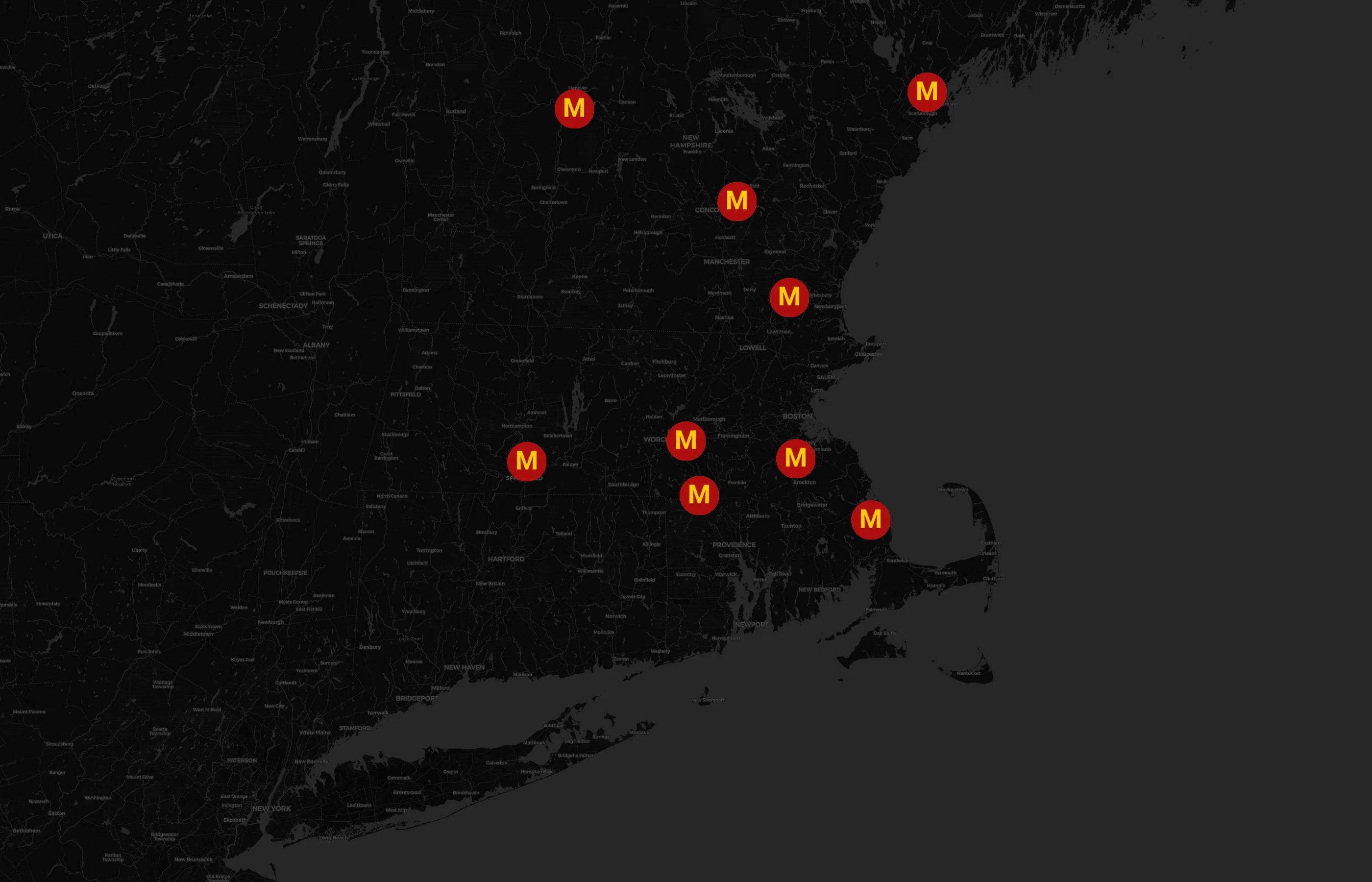 Milton Rents city distribution