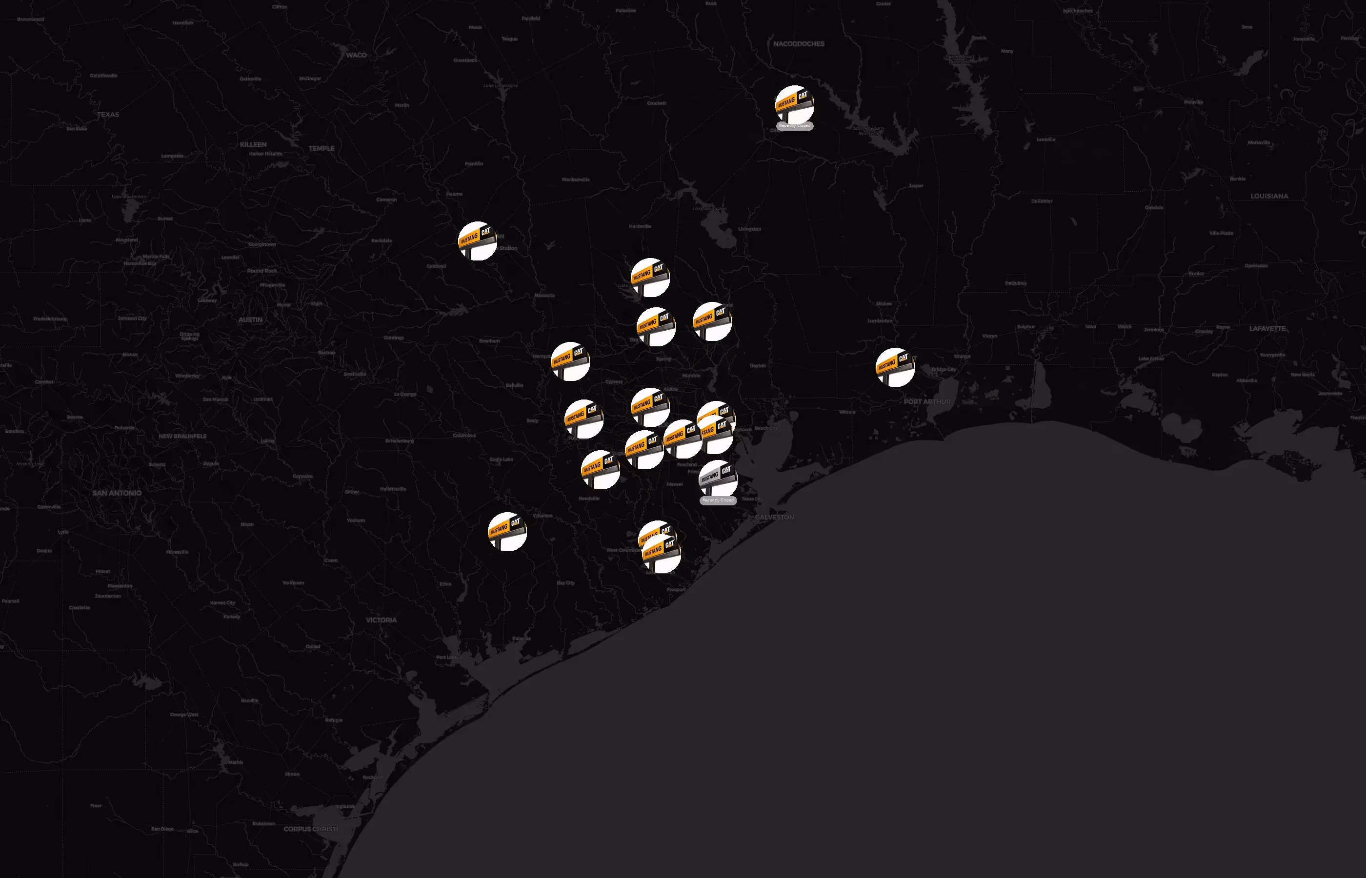 Mustang Cat city distribution