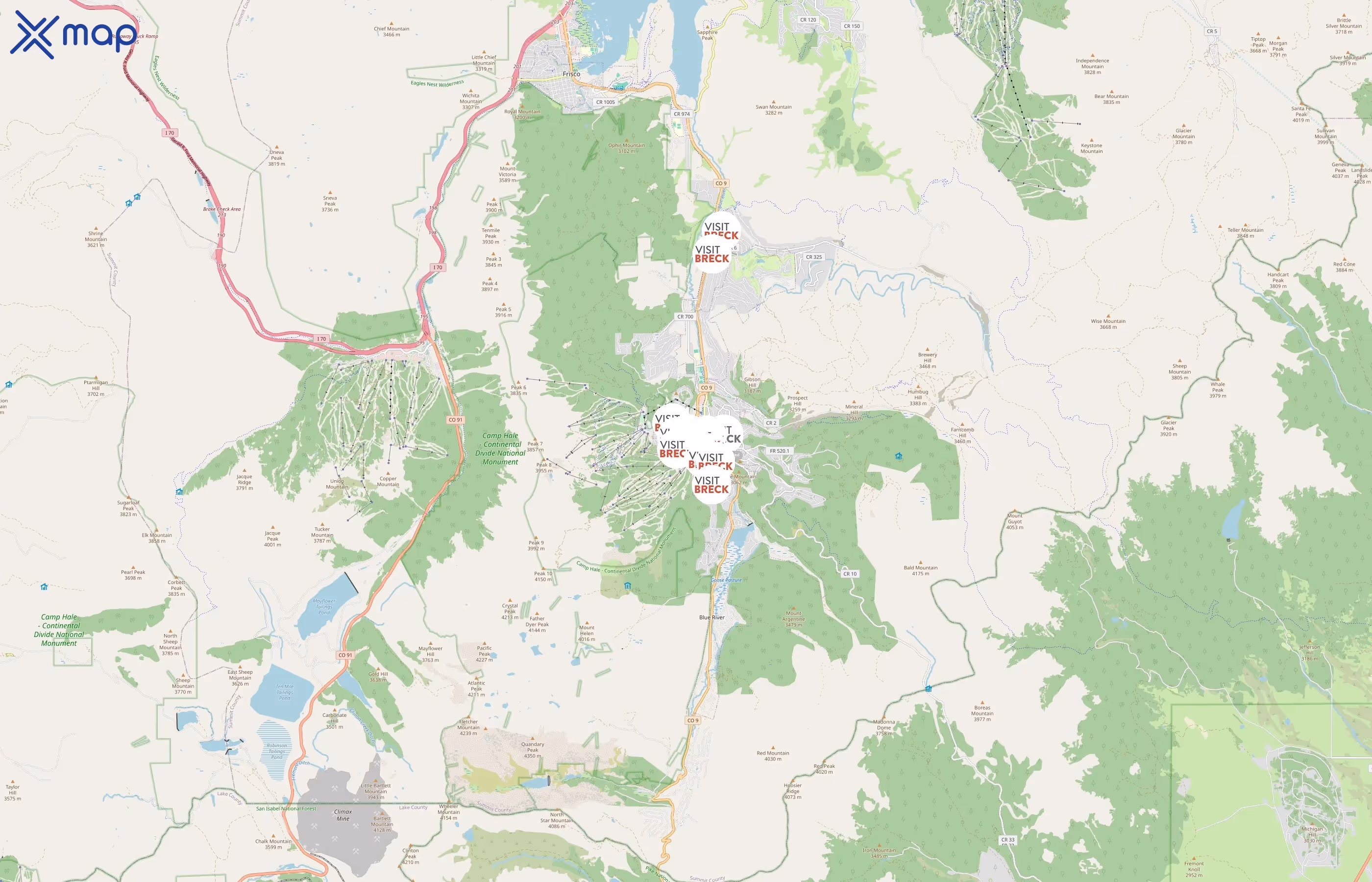 Pinnacle Lodging area coverage