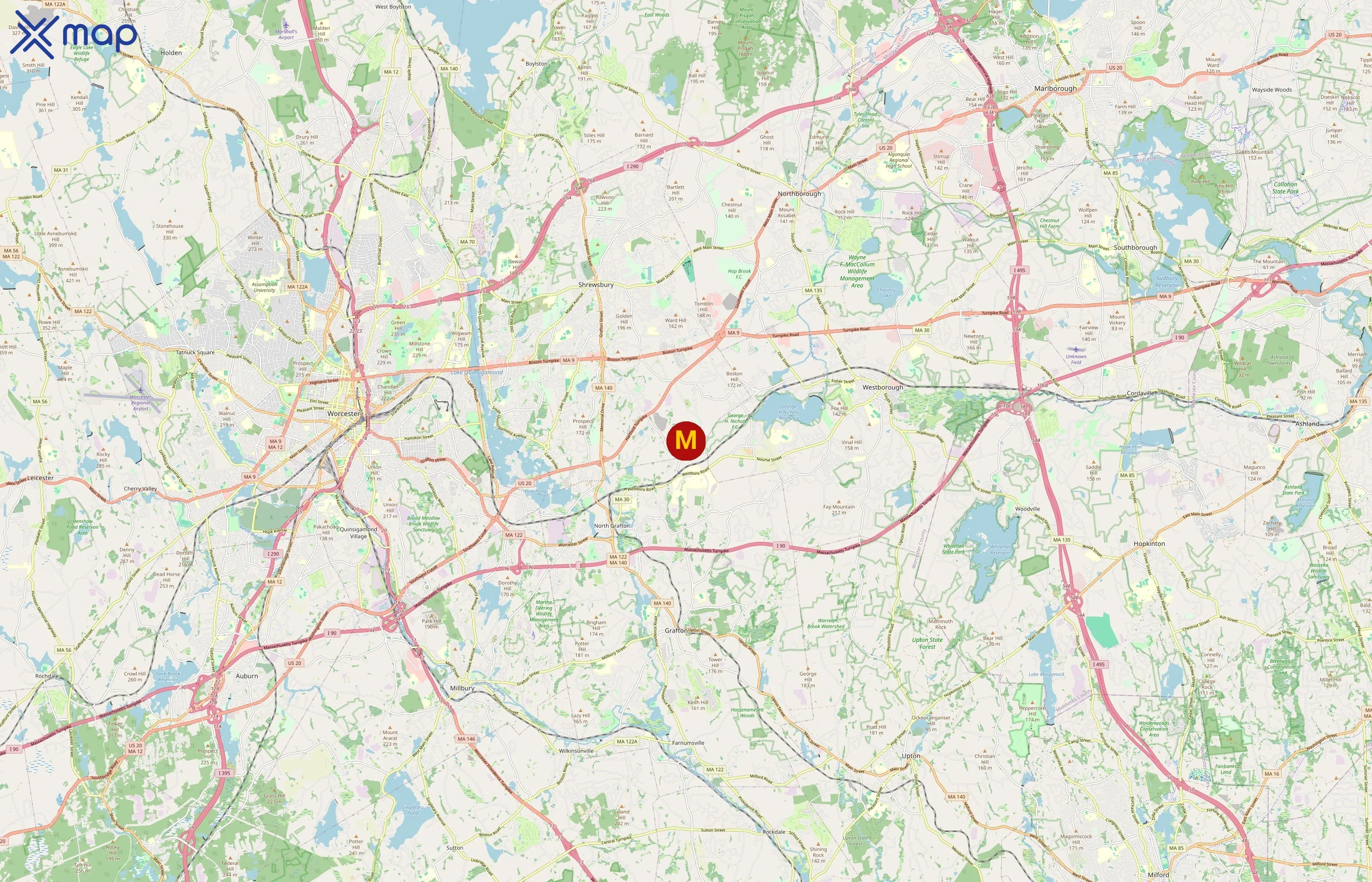 Milton Rents area coverage