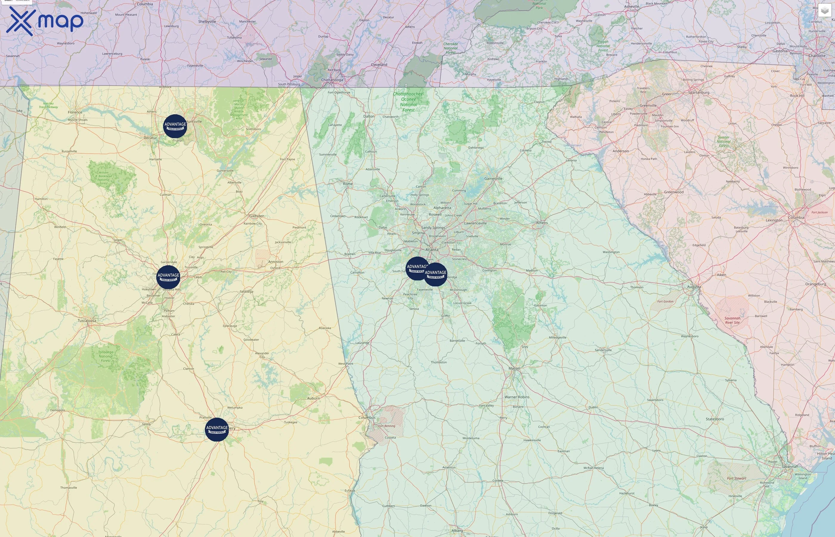 Advantage Trailer Rentals street hotspots