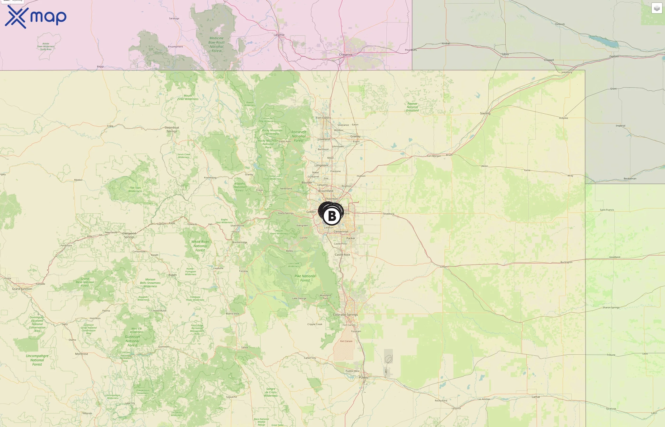 Denver B-cycle street hotspots