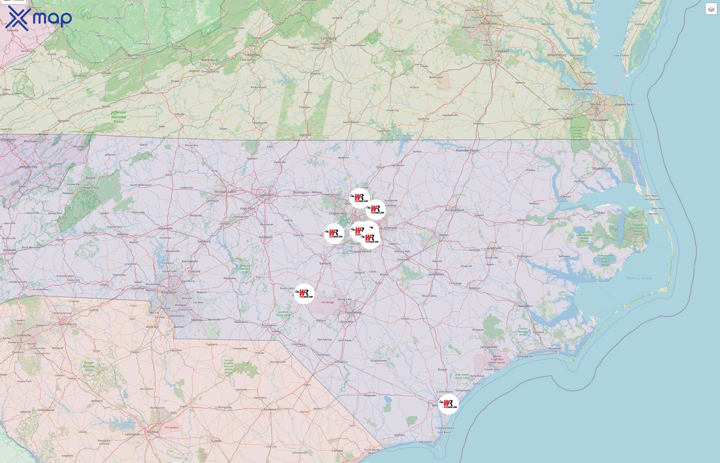 WakeRack street hotspots