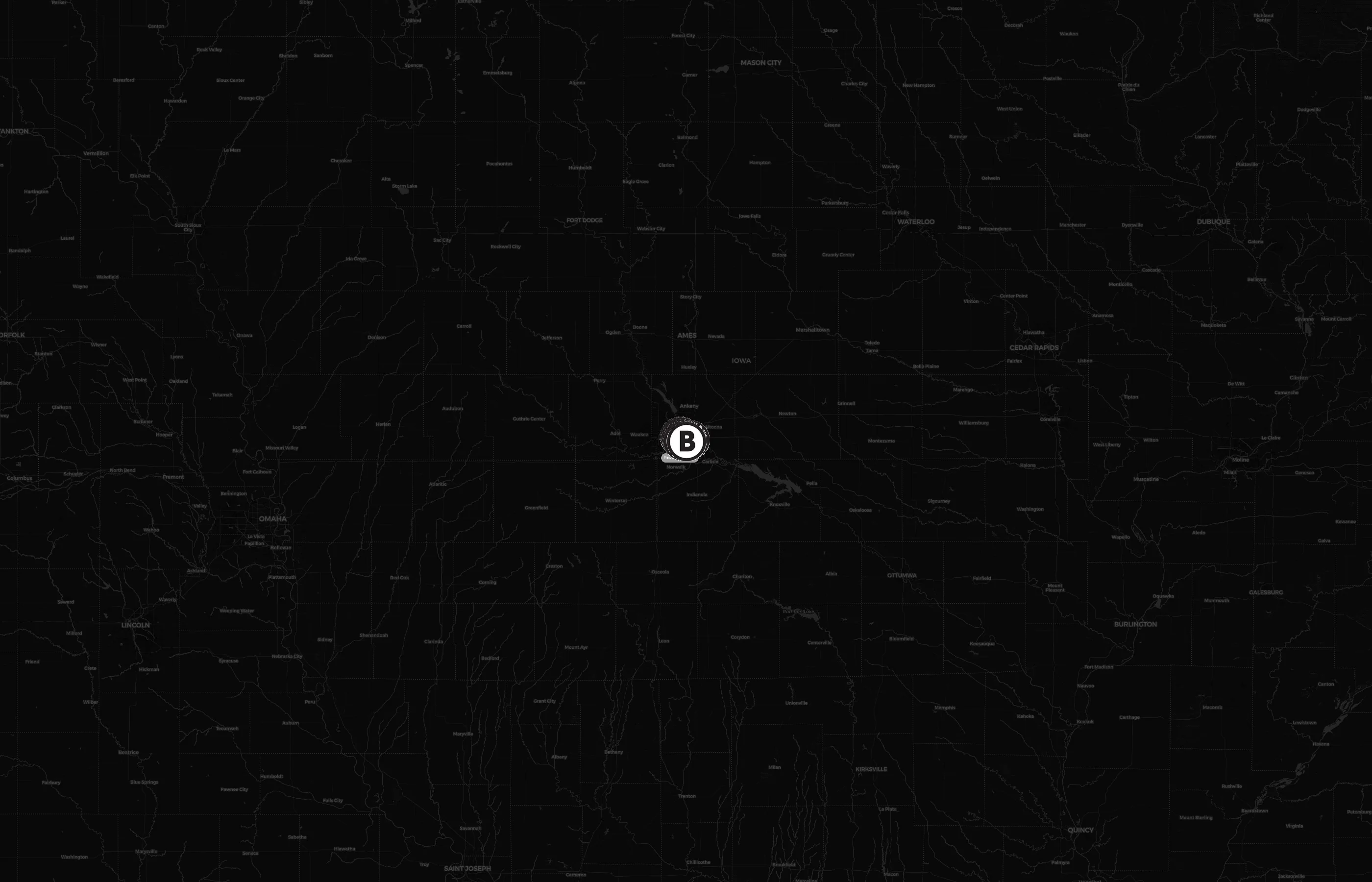 Des Moines BCycle city distribution