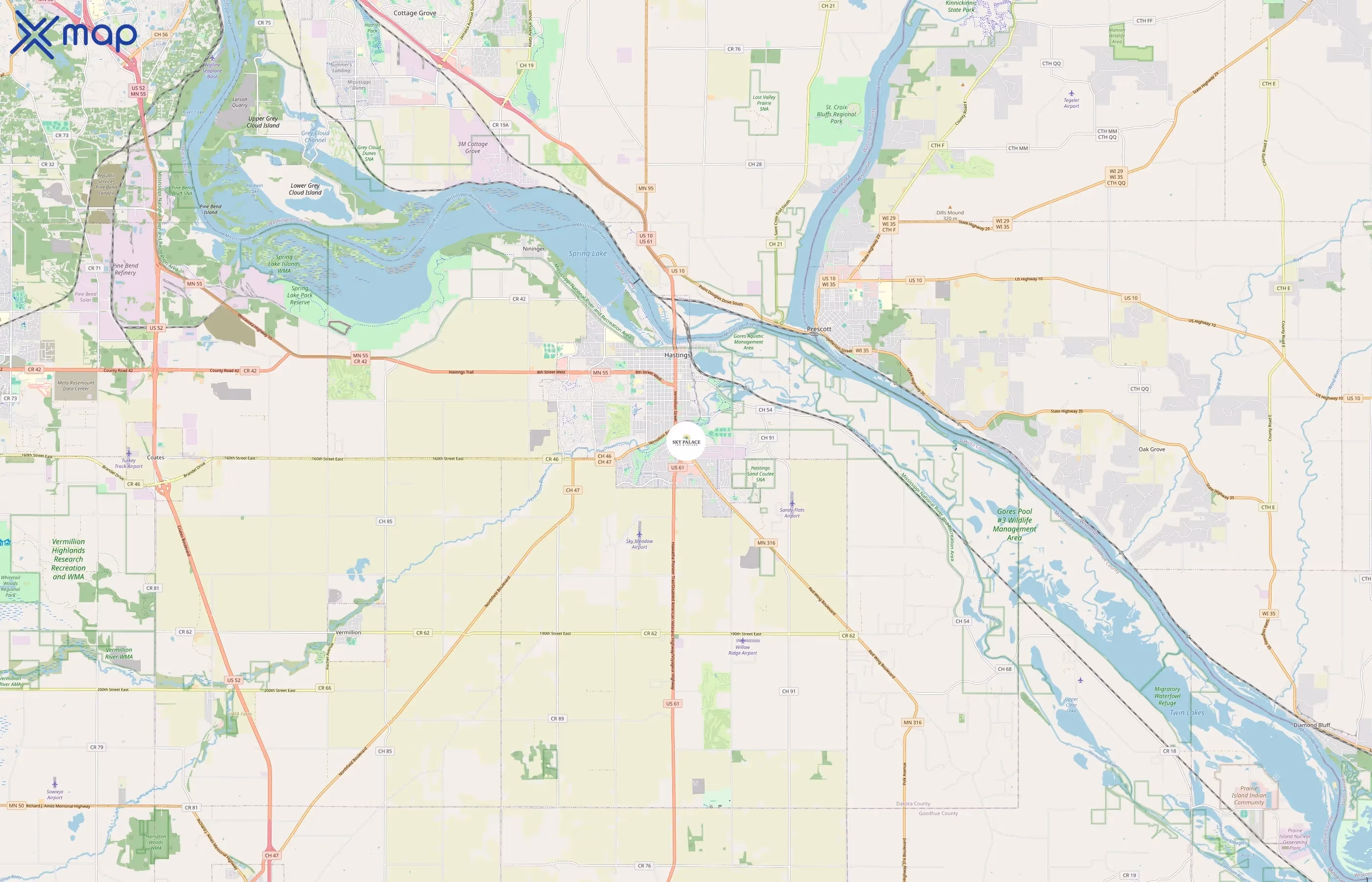 Coratel Inn & Suites by Jasper area coverage