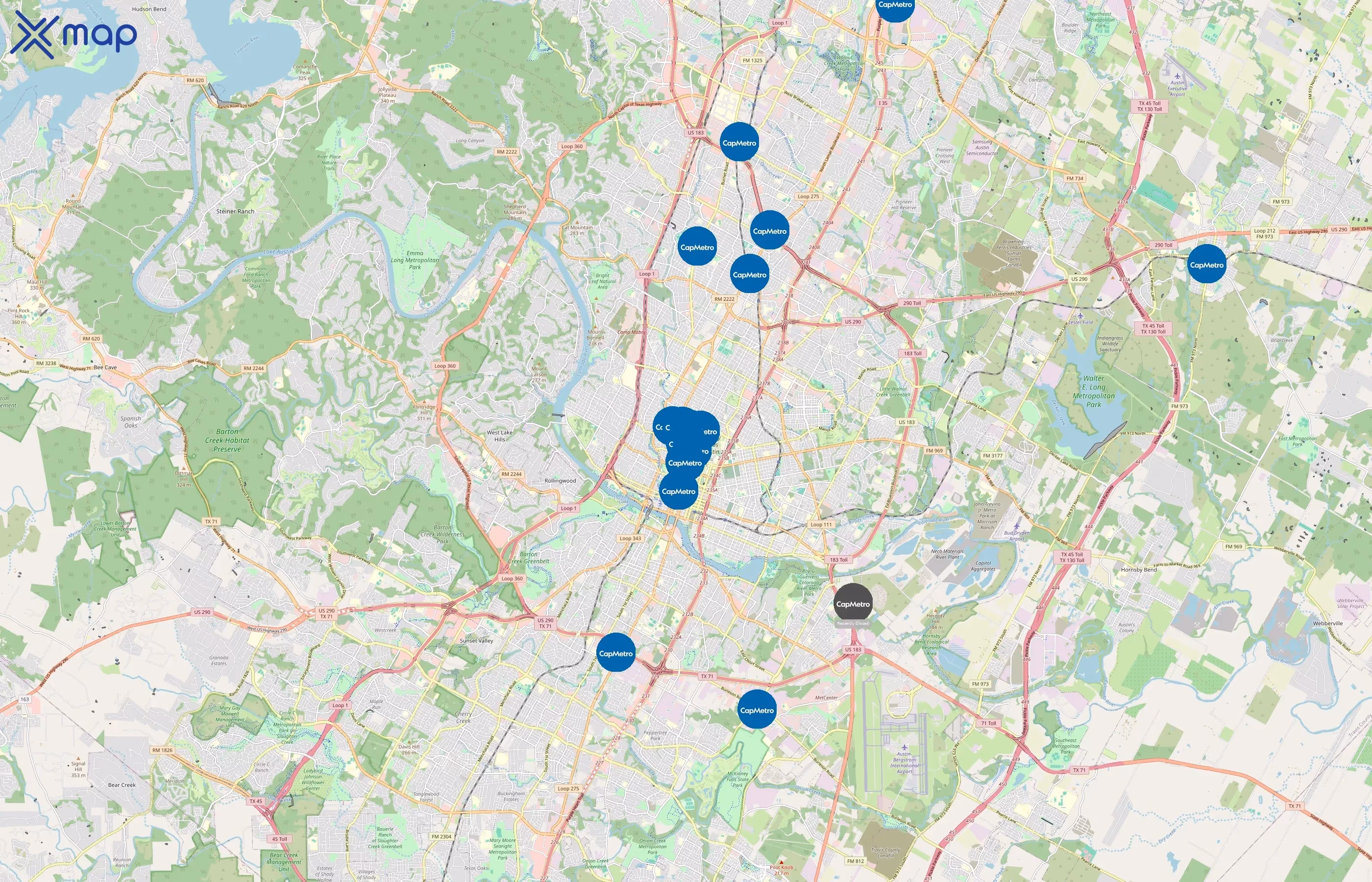 Capital Metro area coverage