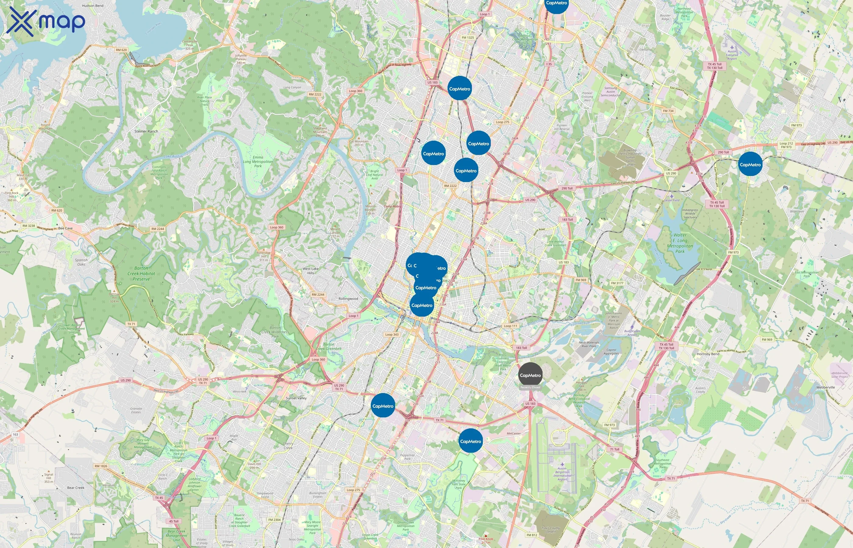 Capital Metro area coverage