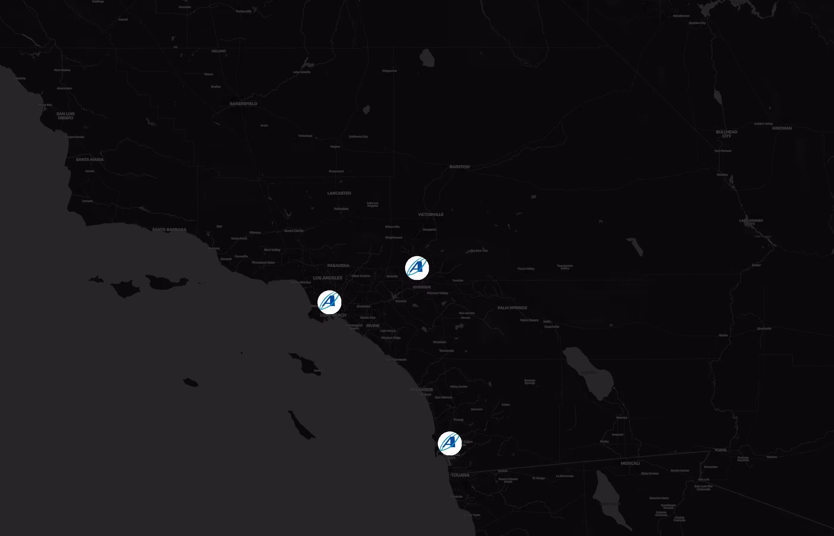 Aeronet Worldwide city distribution