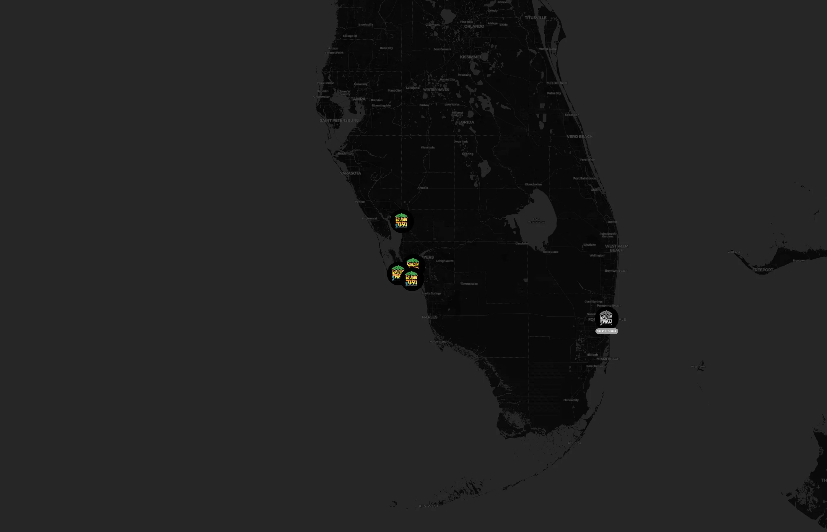 Cruisin' Tikis city distribution