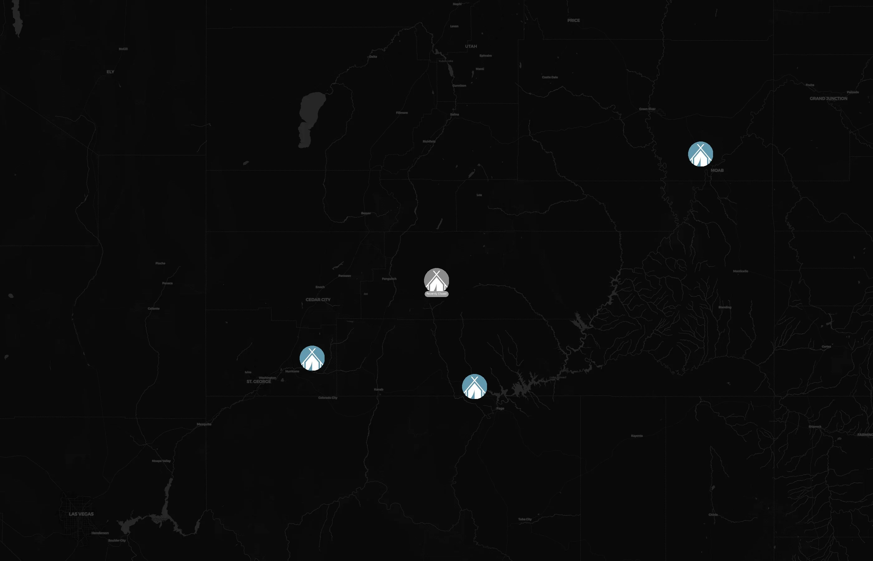 Under Canvas city distribution