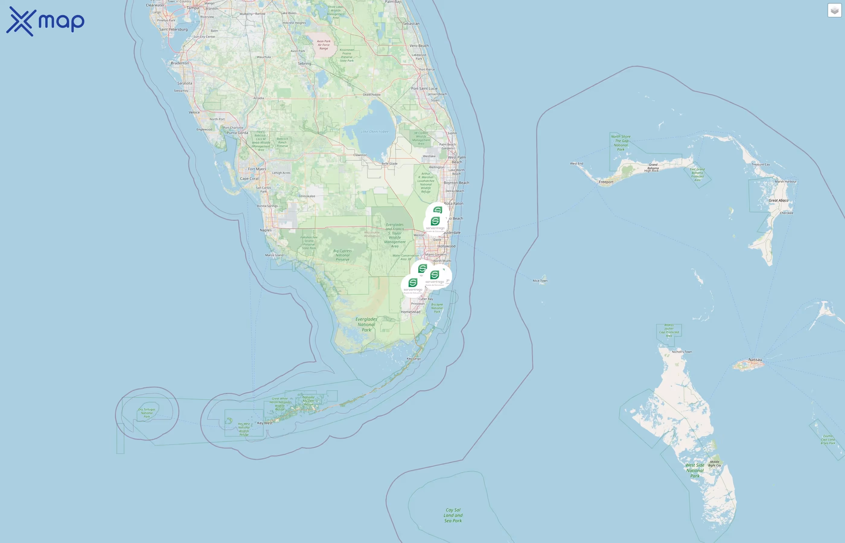 Servientrega street hotspots