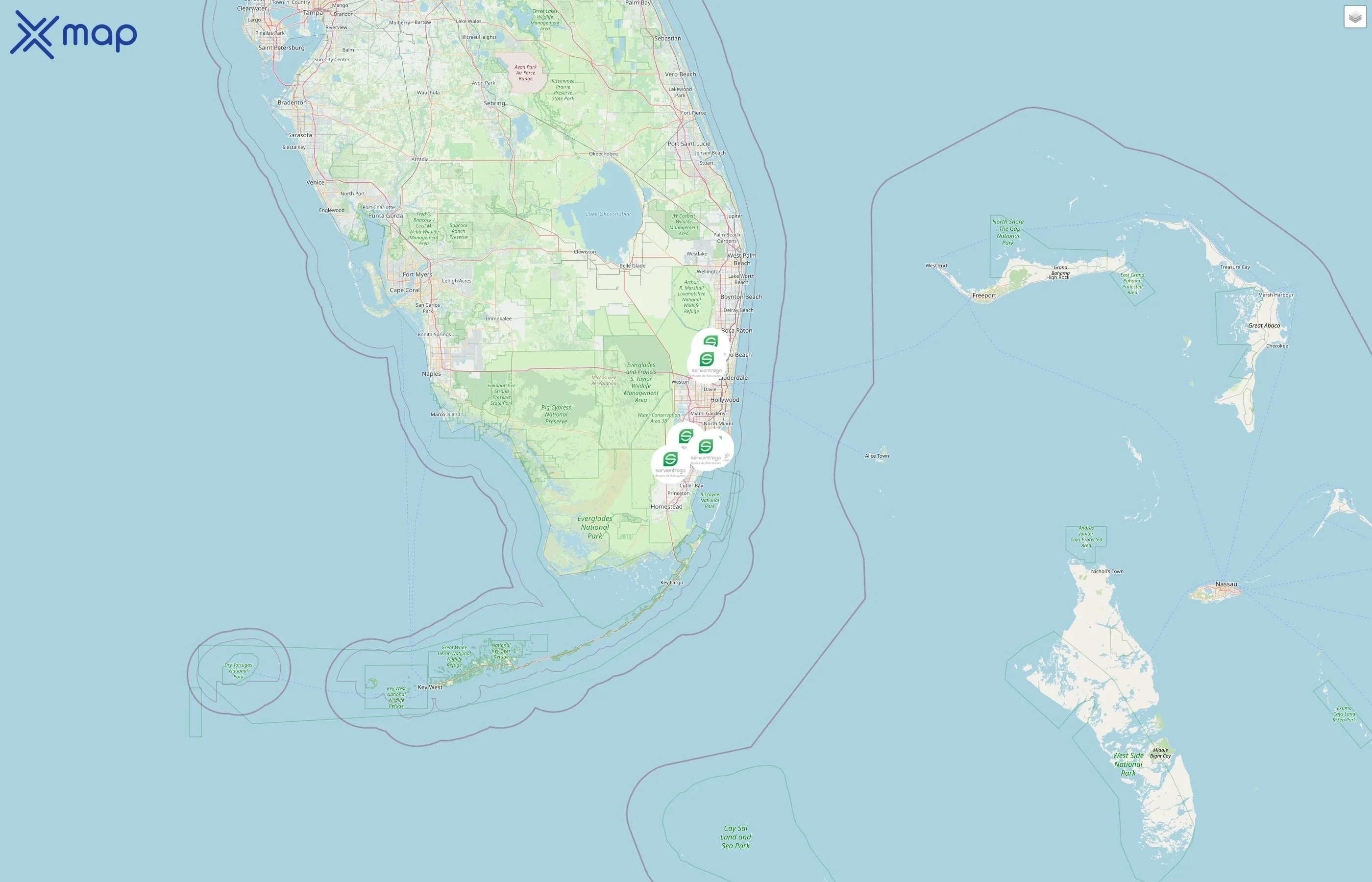 Servientrega street hotspots