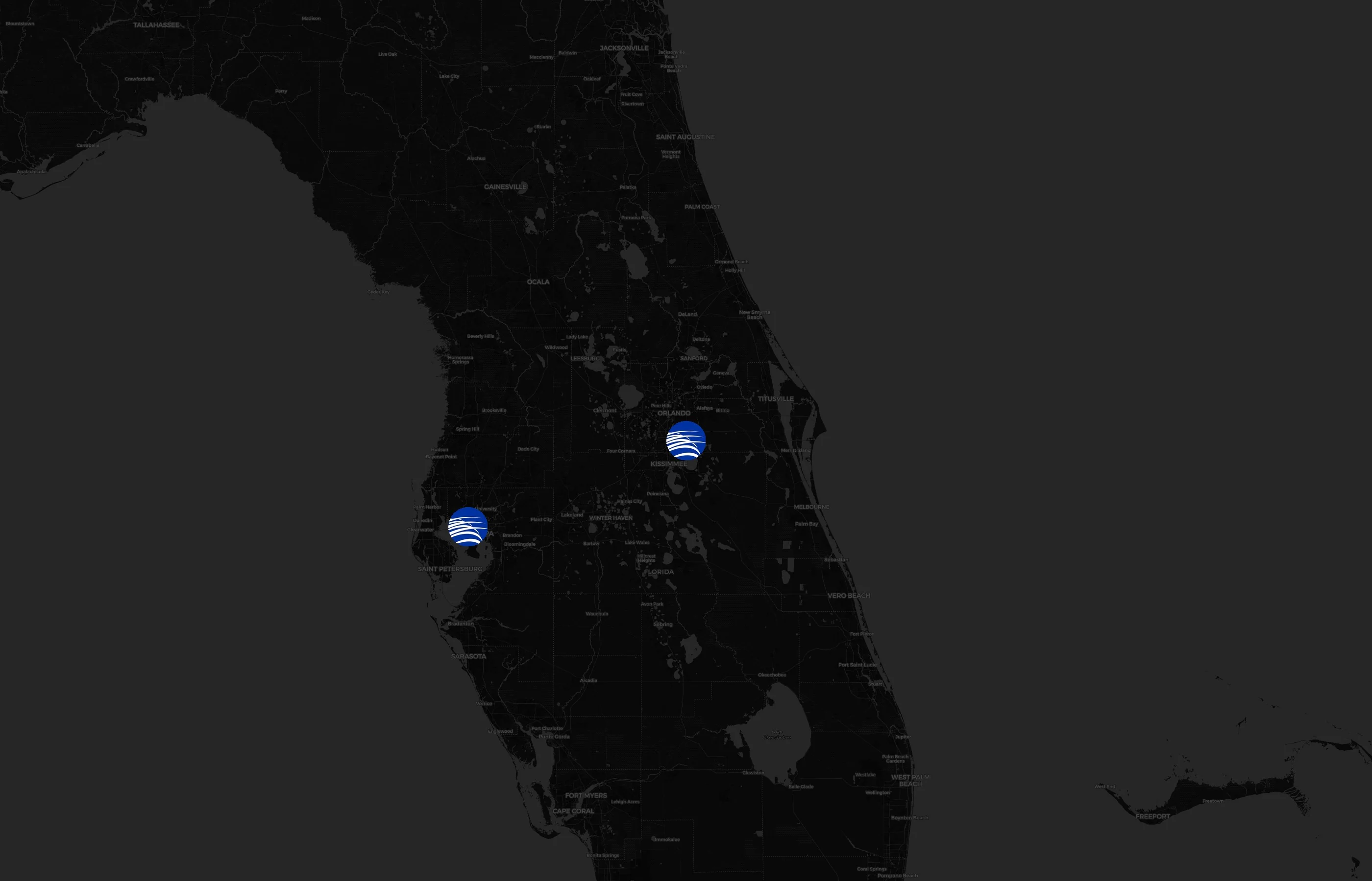 Copa Airlines city distribution