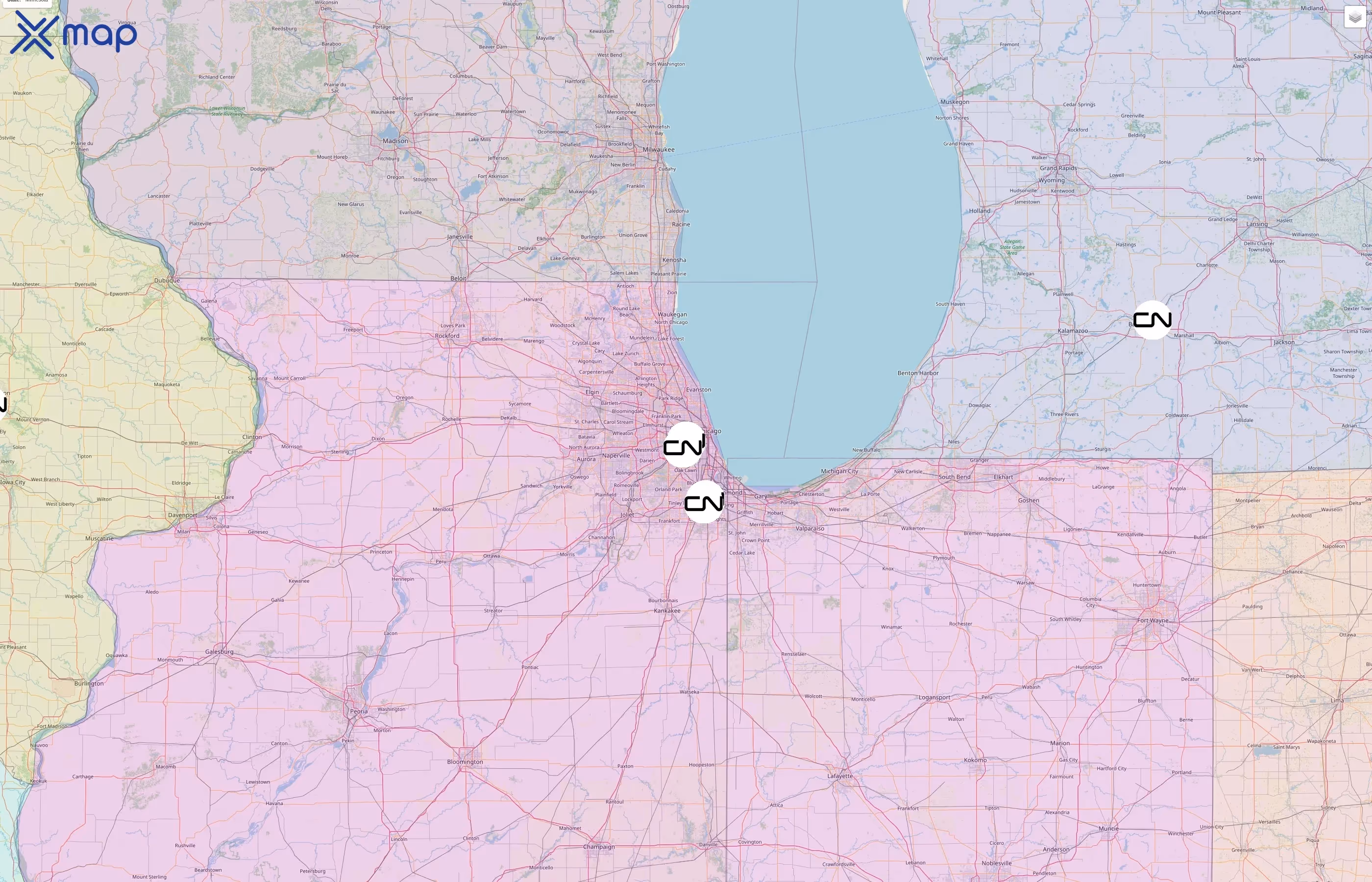 Canadian National Railway street hotspots
