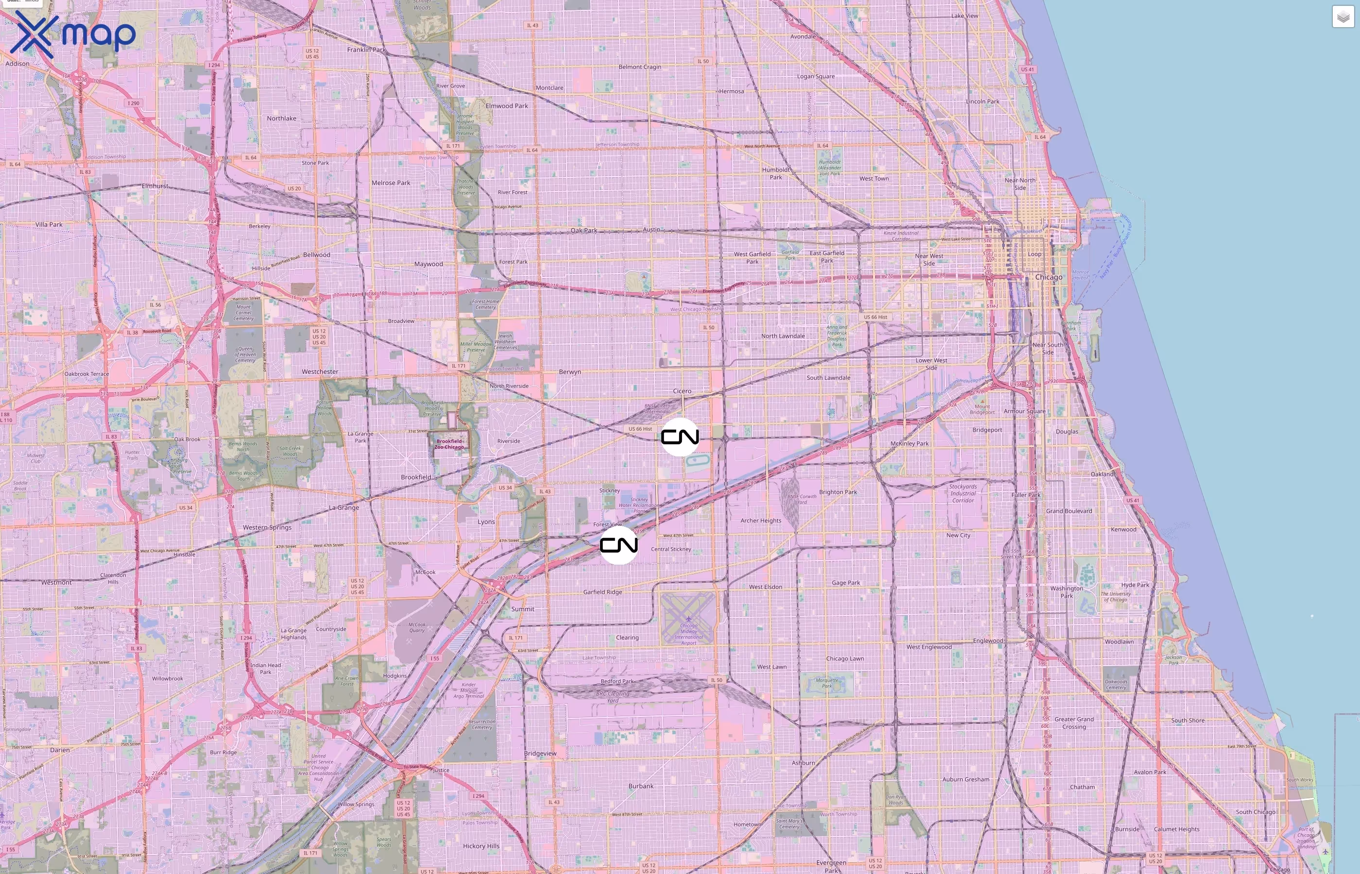 Canadian National Railway traffic data