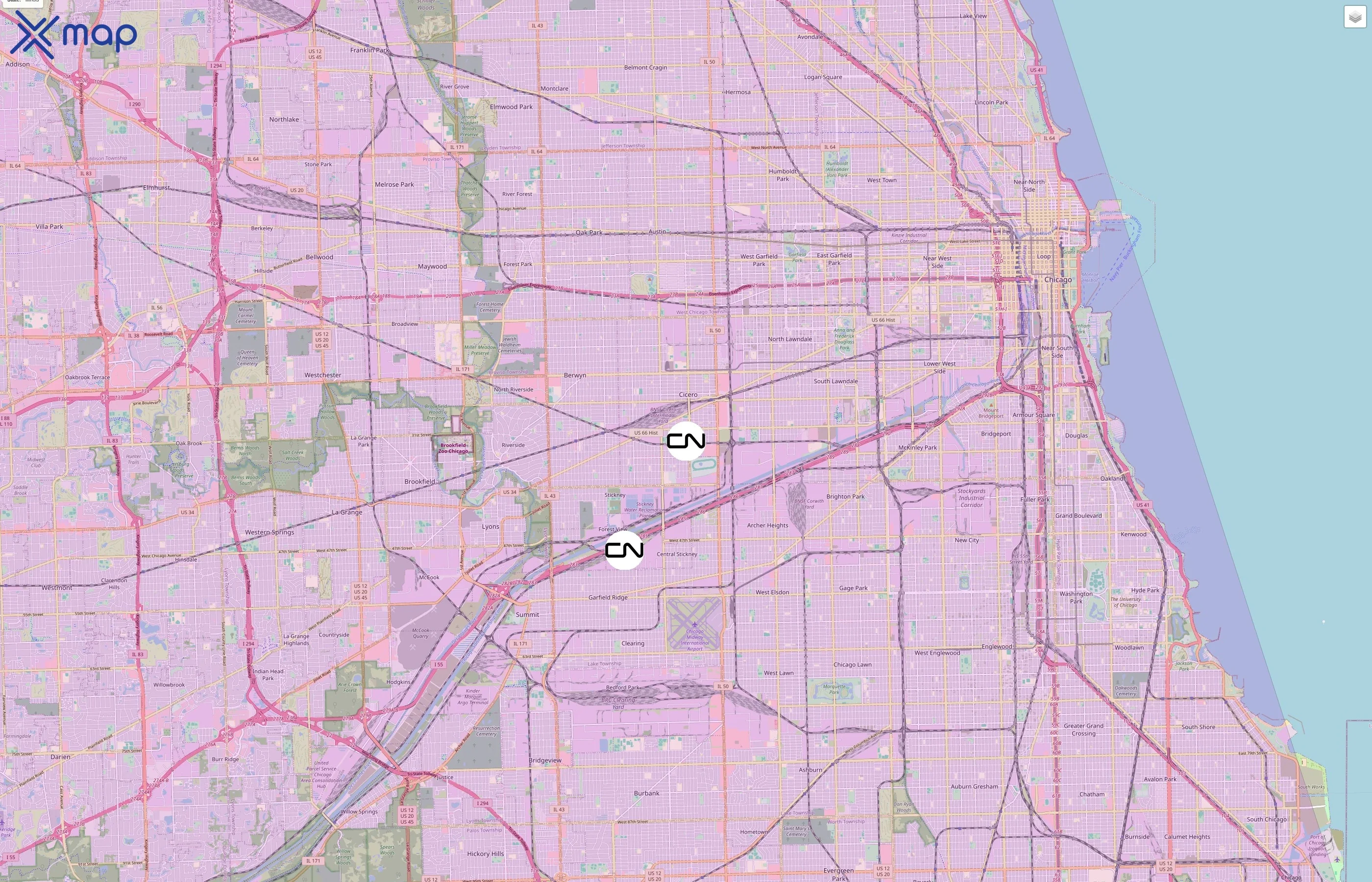 Canadian National Railway traffic data