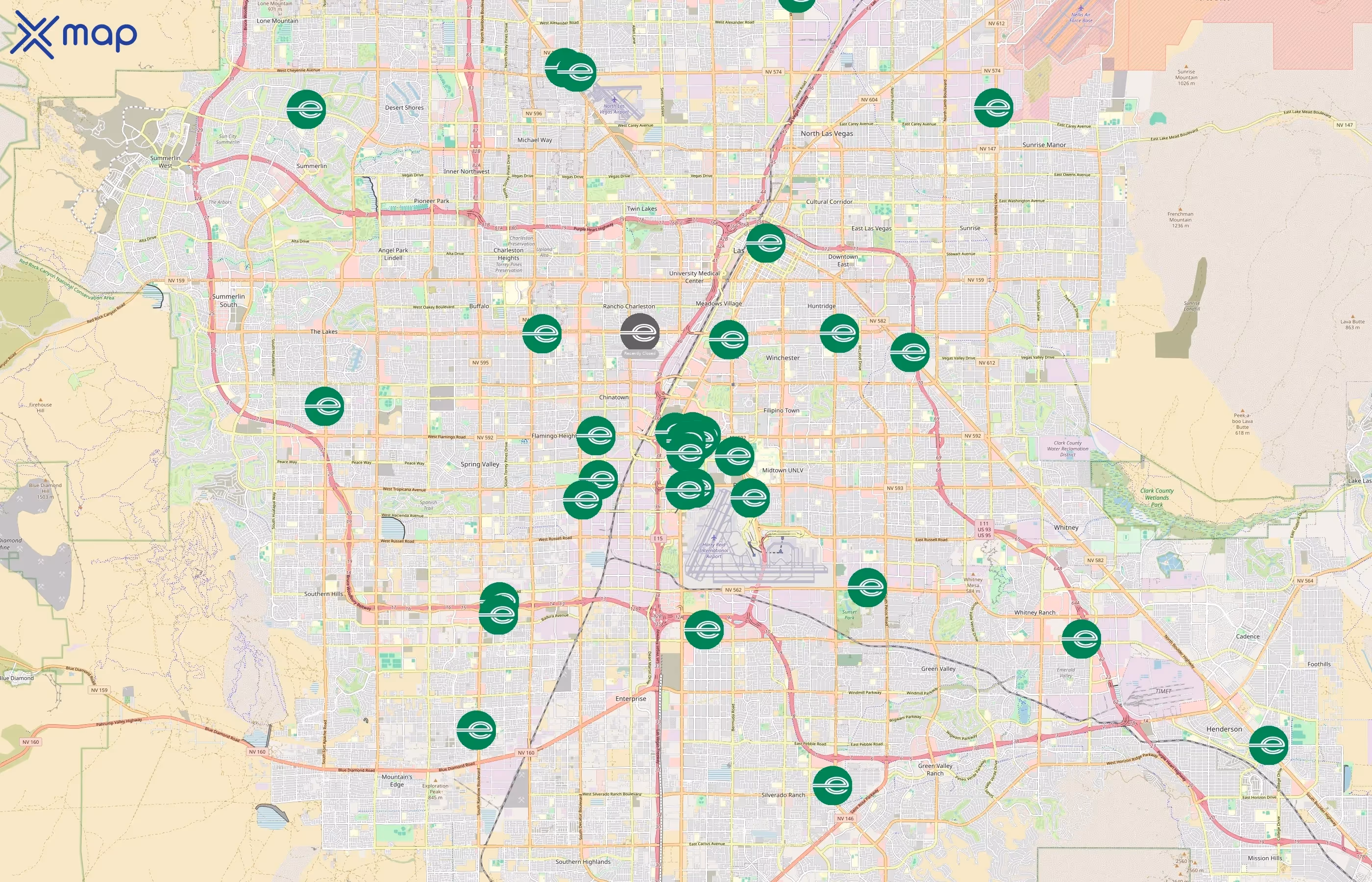 Enterprise Rent-A-Car area coverage