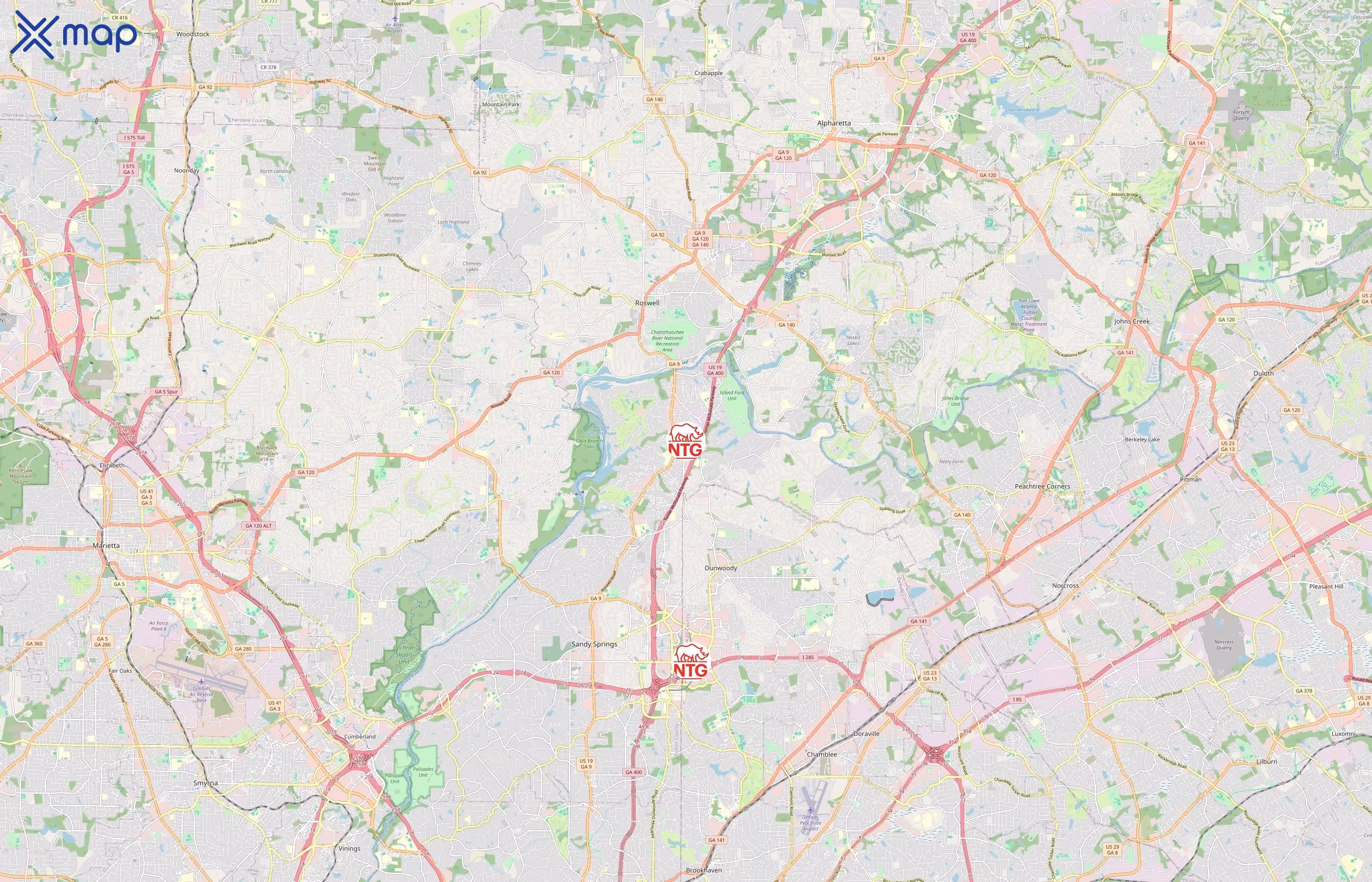Nolan Transportation Group area coverage