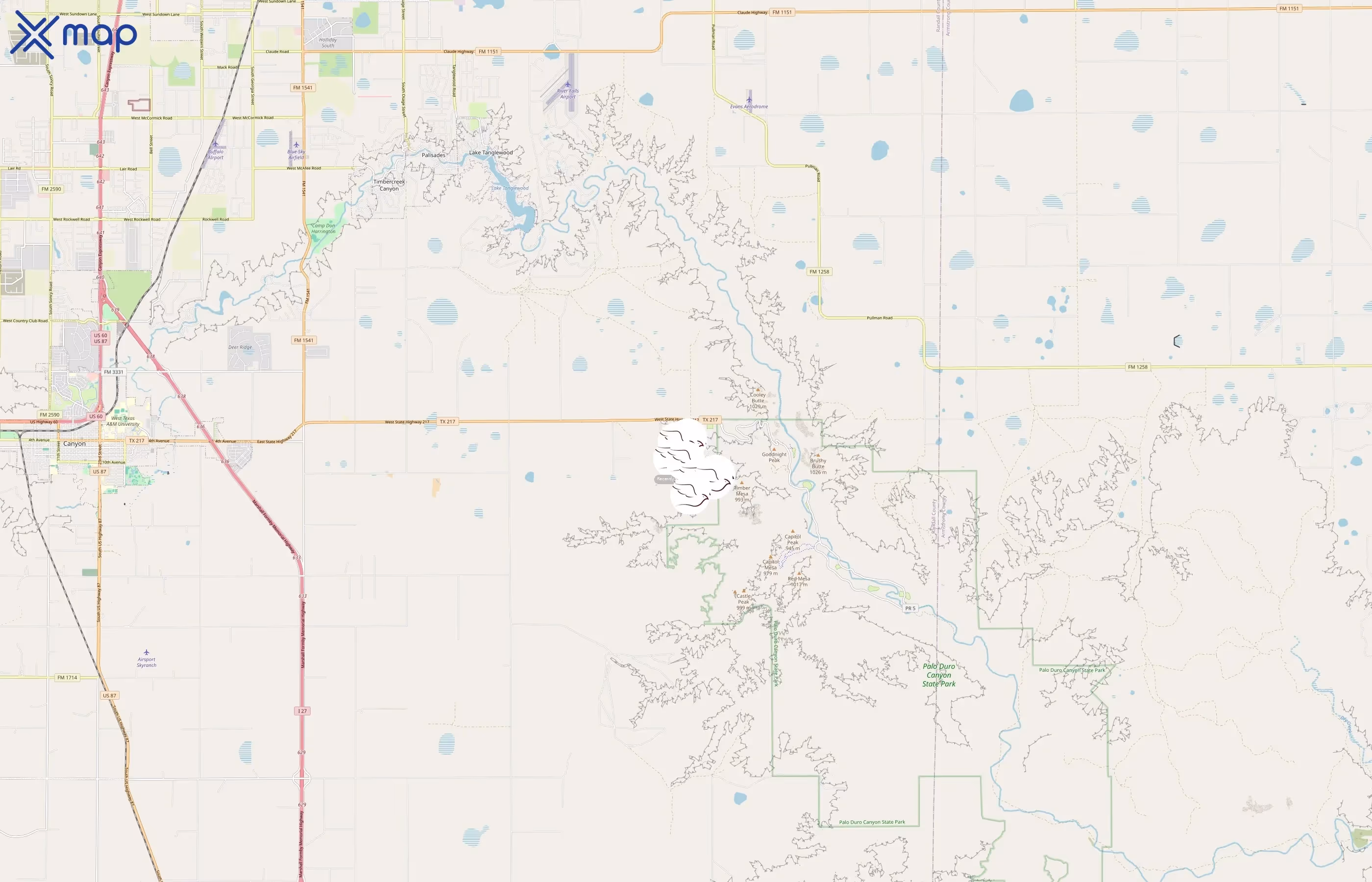Doves Rest Cabins area coverage
